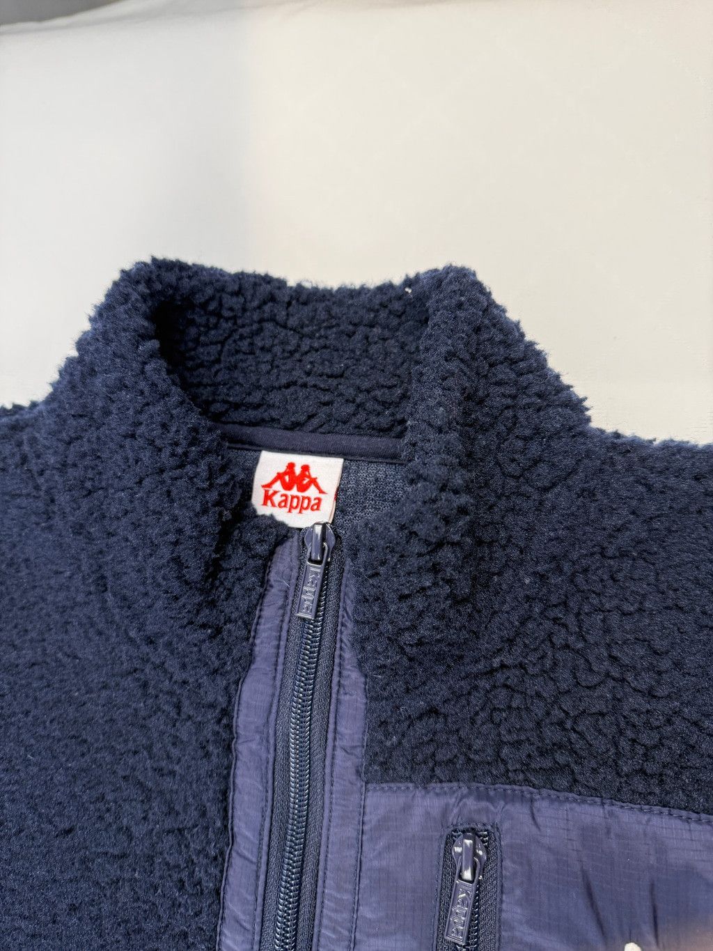 Kappa Kappa Iris Navy Fleece Quarter-Zip Sweatshirt Men Size S Size US S / EU 44-46 / 1 - 5 Thumbnail