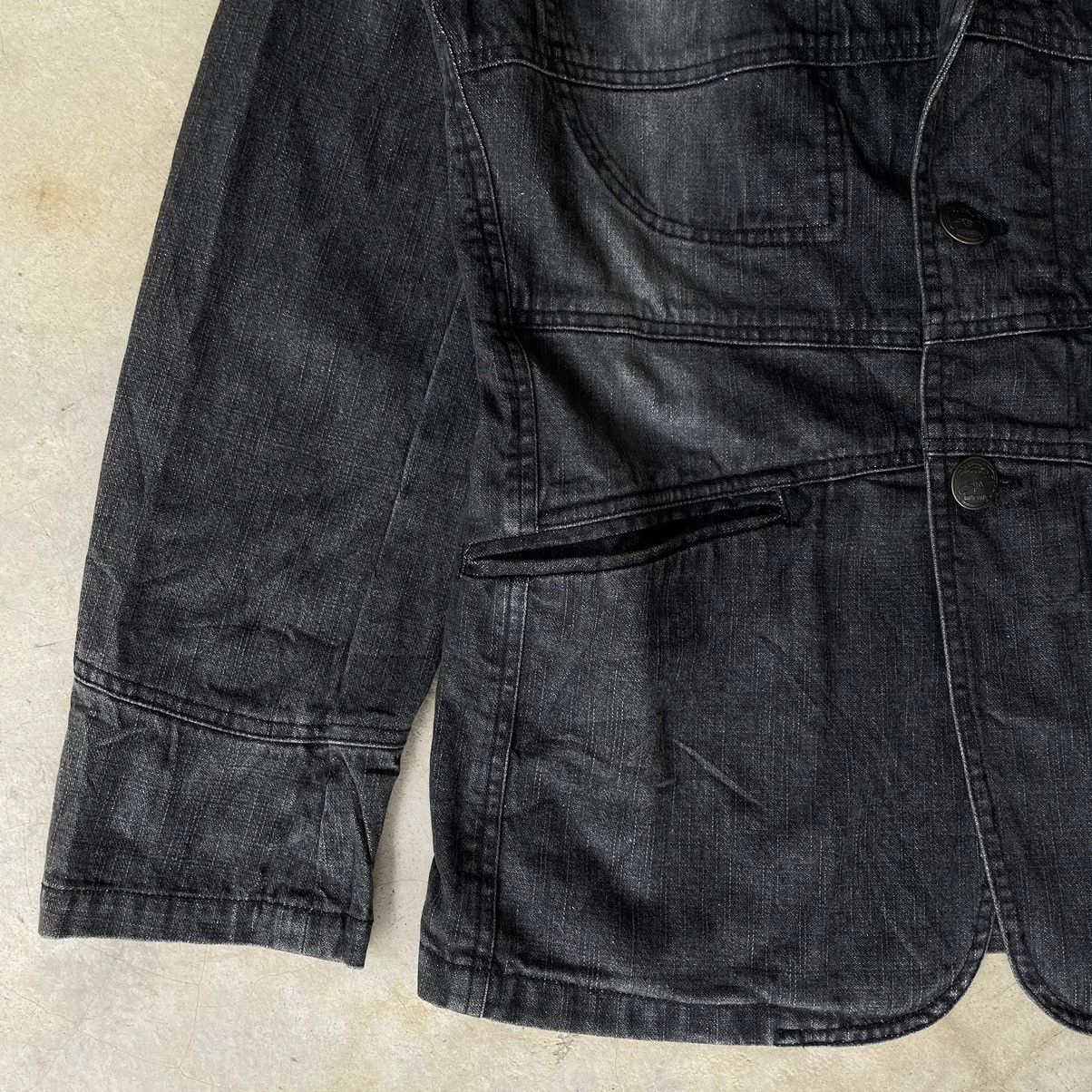 14th Addiction 🇯🇵VINTAGE IN THE ATTIC GOTHIC PUNK BLAZER DENIM COLLAR JACKET Size US S / EU 44-46 / 1 - 9 Thumbnail