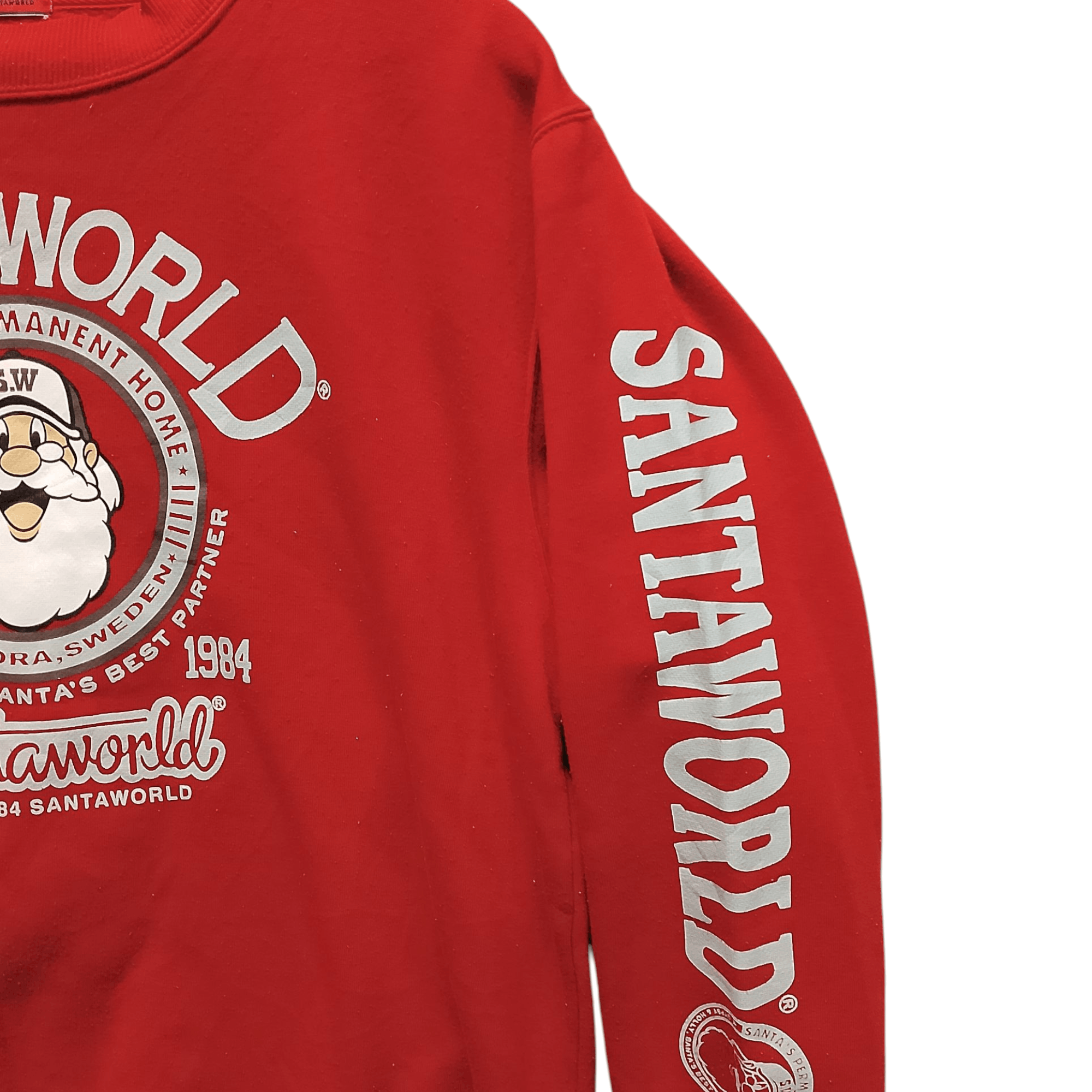 Vintage Vintage Santaworld Red Graphic Sweatshirt Size US L / EU 52-54 / 3 - 7 Thumbnail