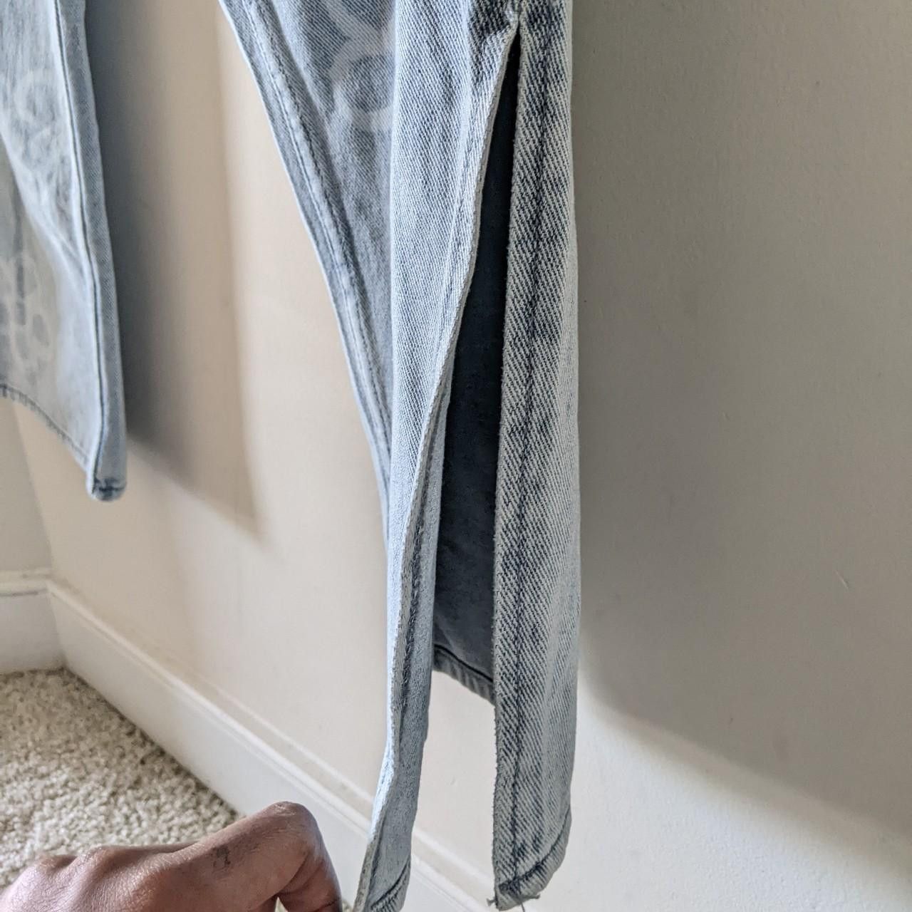Pacsun PACSUN 90's BF Carpenter Denim Jeans with Printed Flowers Size 25" / US 0 / IT 36 - 8 Thumbnail