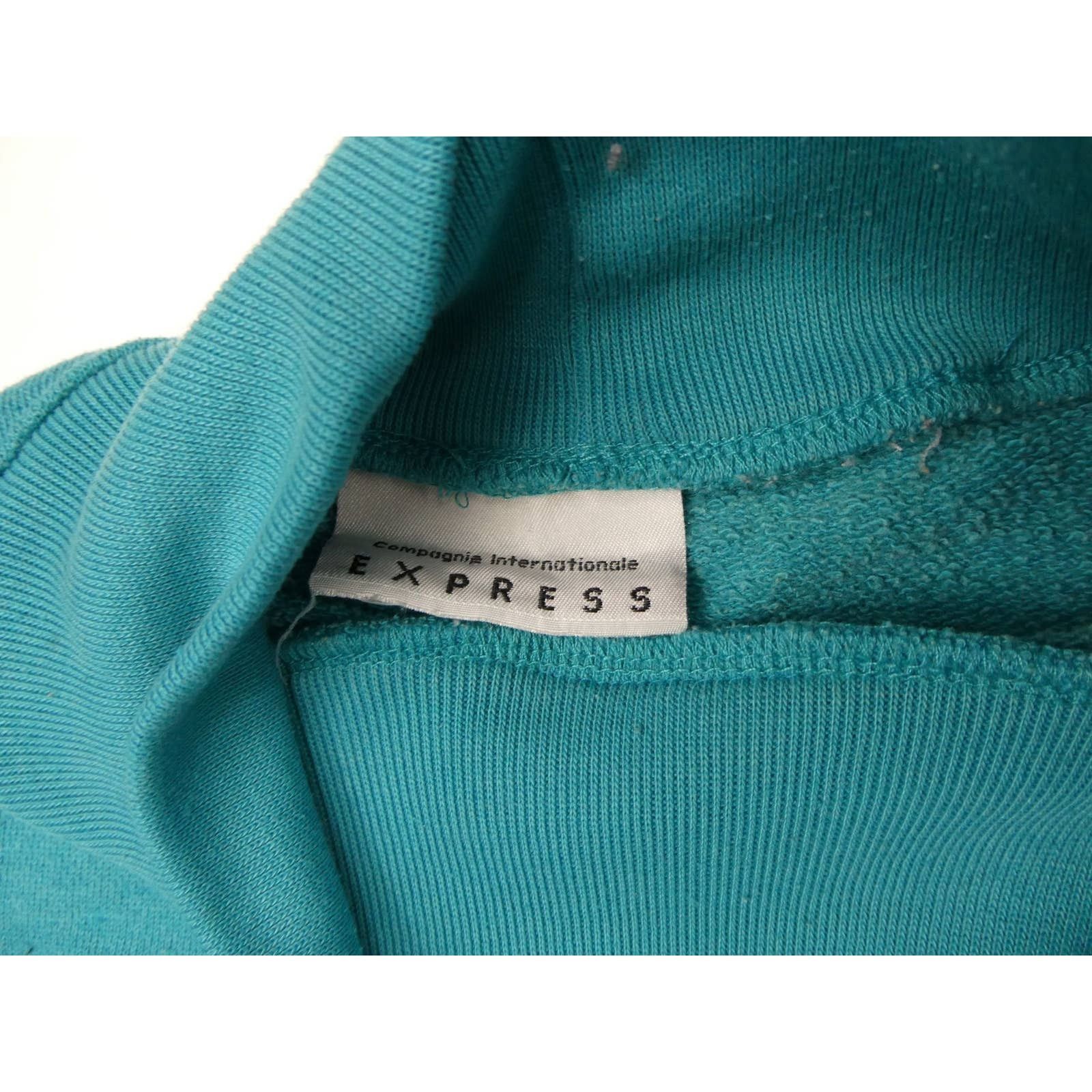Express vintage 1990s Express super soft sweatshirt, teal, large Size S / US 4 / IT 40 - 3 Thumbnail