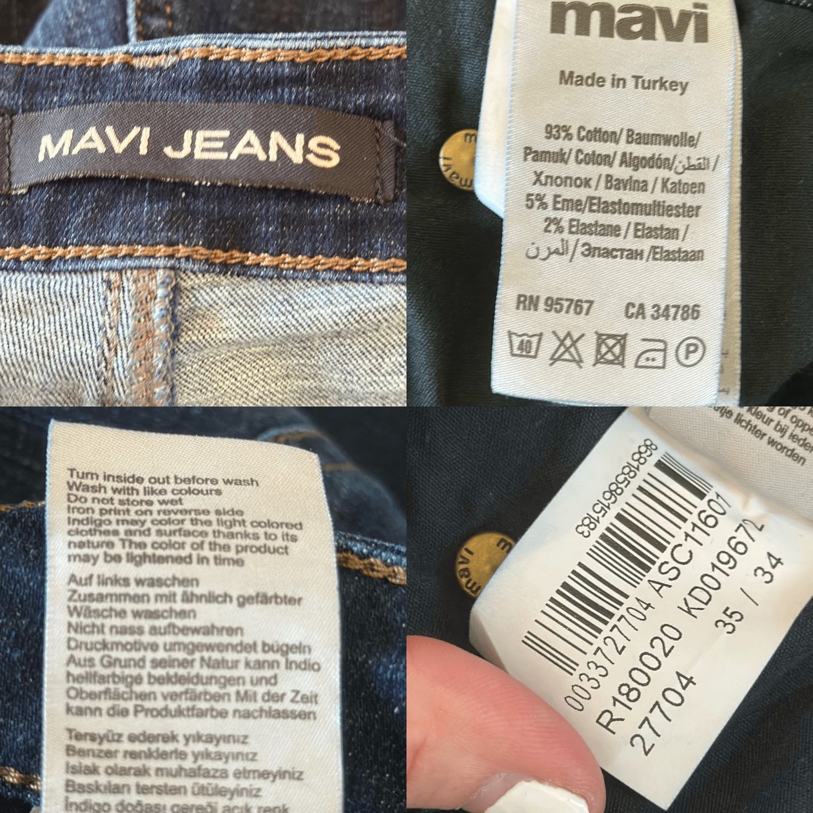 Vintage Mavi Jeans Matt Relaxed Straight Jeans W35 L34 Regular Size 35 Blue Straight Men Jeans Size US 35 - 8 Thumbnail