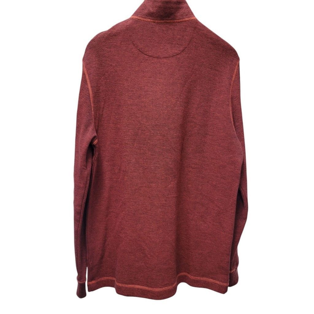 BUGATCHI Bugatchi Men's Quarter Zip Henley Long-Sleeve Shirt Small Size US S / EU 44-46 / 1 - 2 Thumbnail