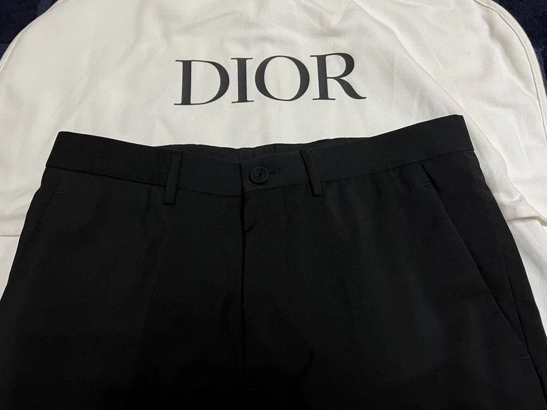Dior Dior Dior Black Wool Casual Pants 99% New-2507 Size US 44 / EU 60 - 3 Thumbnail