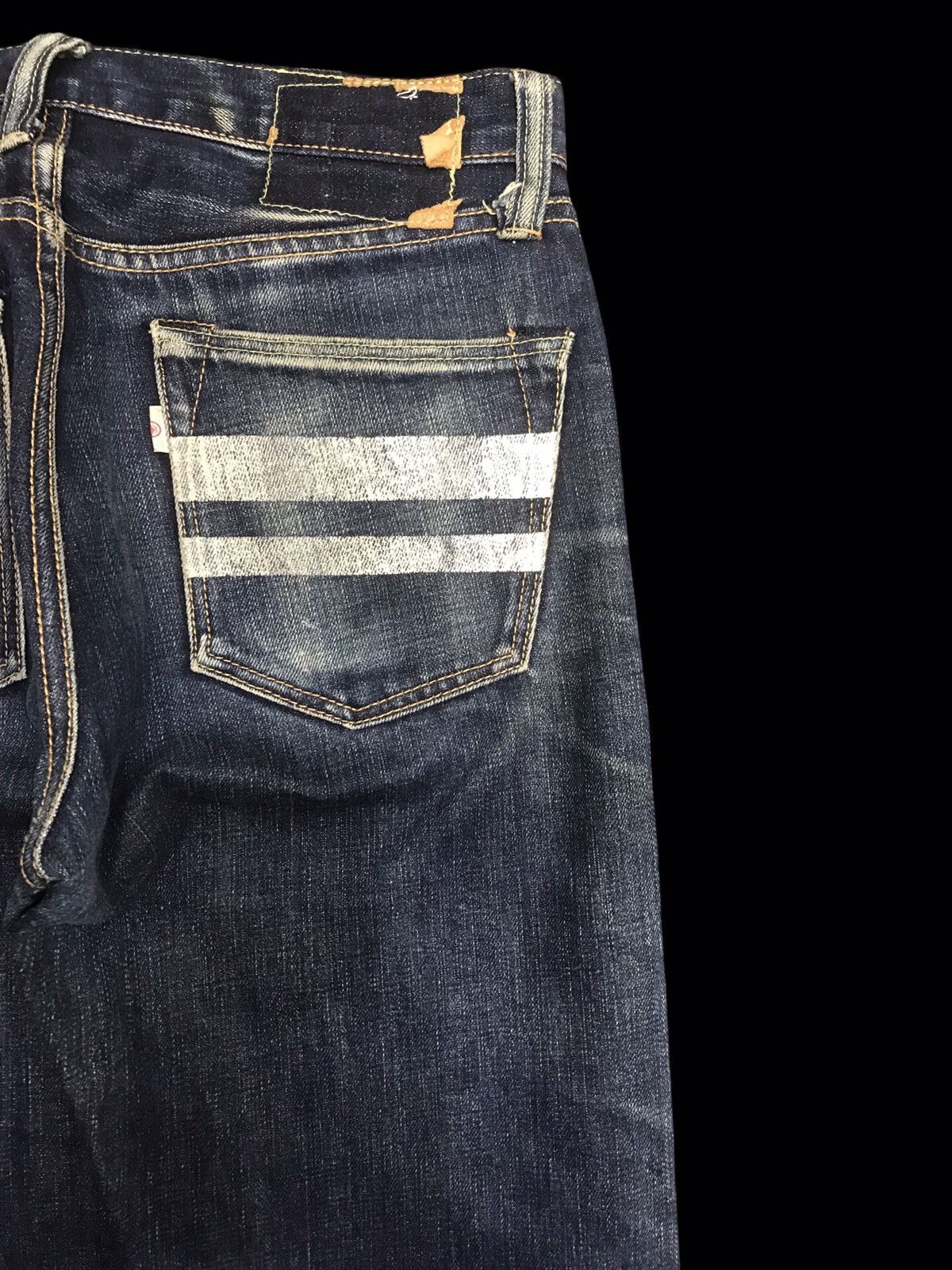 Japanese Brand 💥RAW DENIM💥MOMOTARO Heavyweight Selvedge Biker Denim F110 Size US 30 / EU 46 - 16 Thumbnail