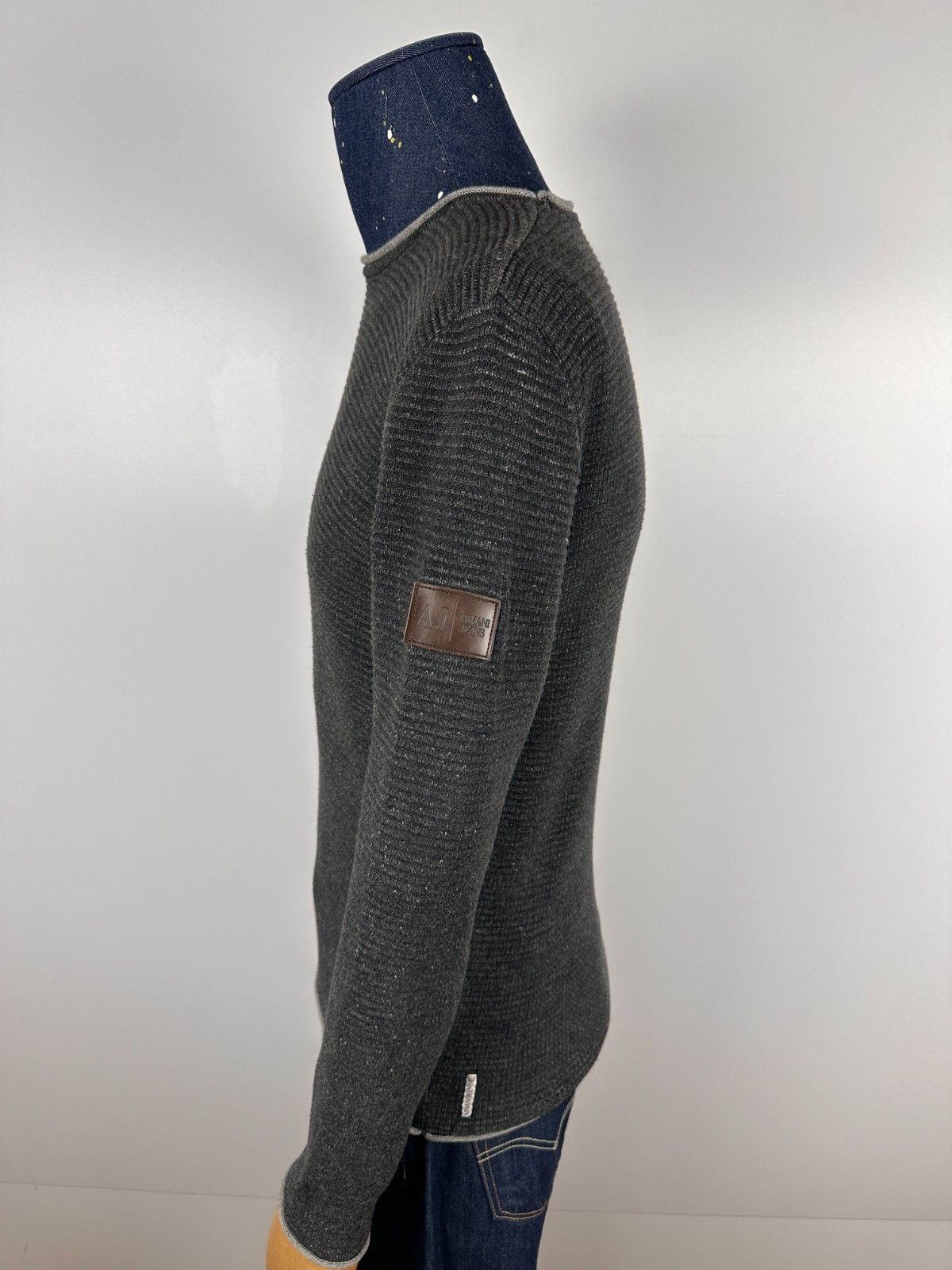 Armani Armani Jeans Men's Grey Knited Pullover Sweater Size L Size US L / EU 52-54 / 3 - 4 Thumbnail