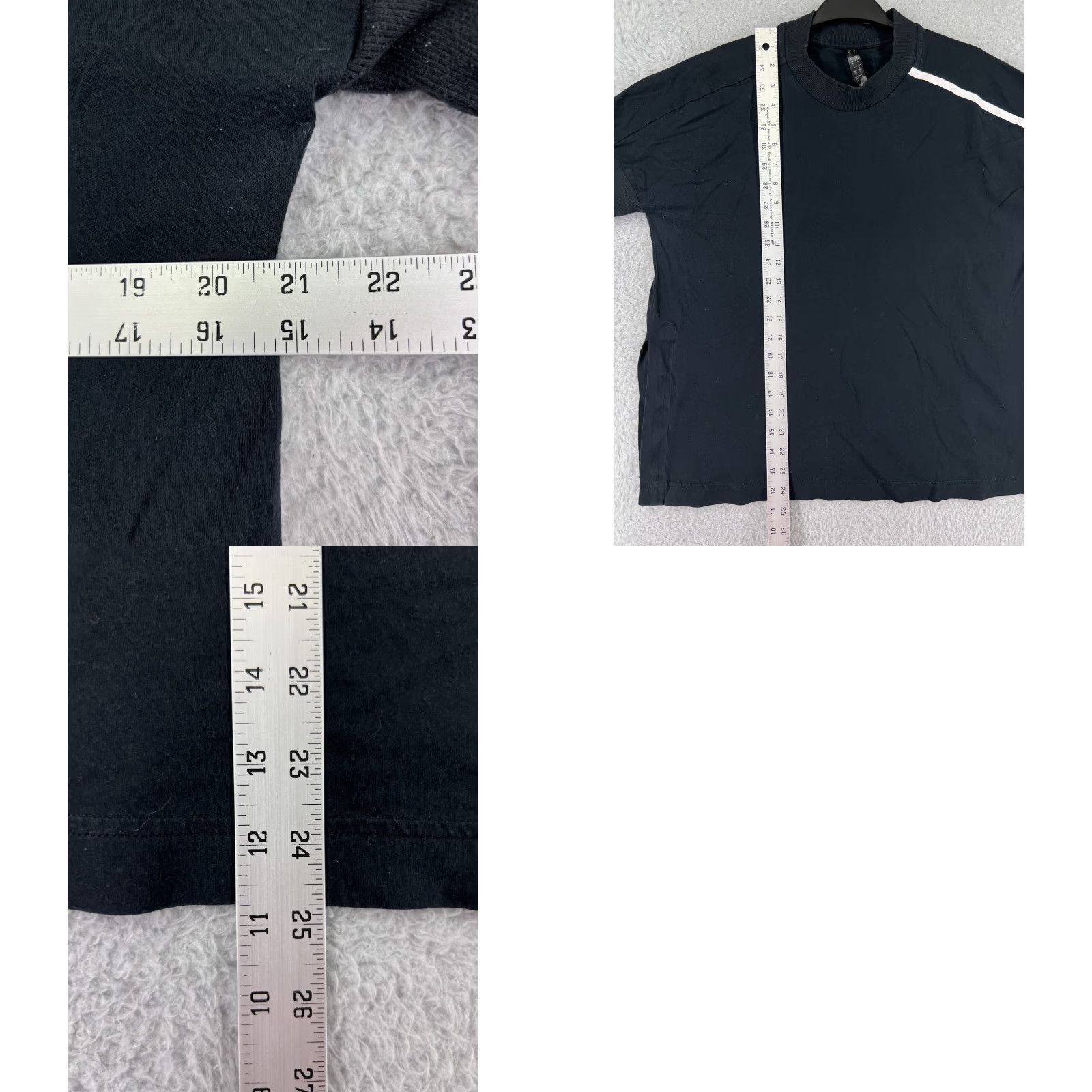 Adidas Adidas Shirt Mens Large Black Short Sleeve Open Sides Cuffed Sleeves Cotton Size US L / EU 52-54 / 3 - 9 Thumbnail