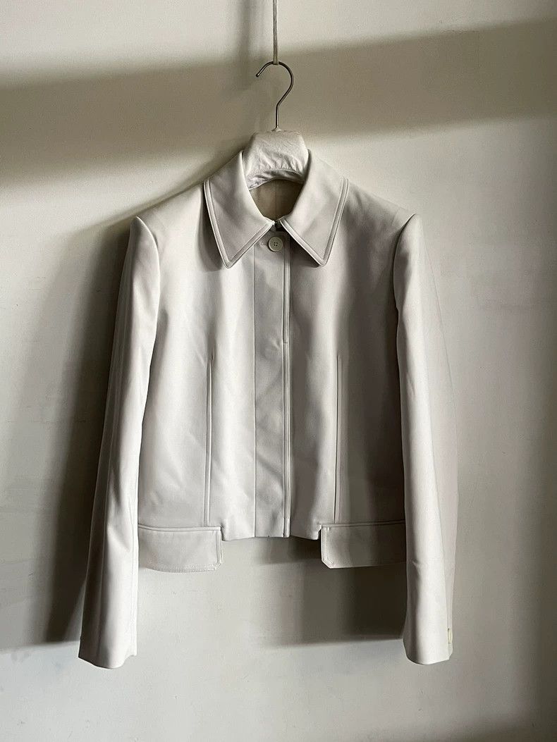Helmut Lang HELMUT LANG size6 White collar jacket Size S / US 4 / IT 40 - 2 Thumbnail