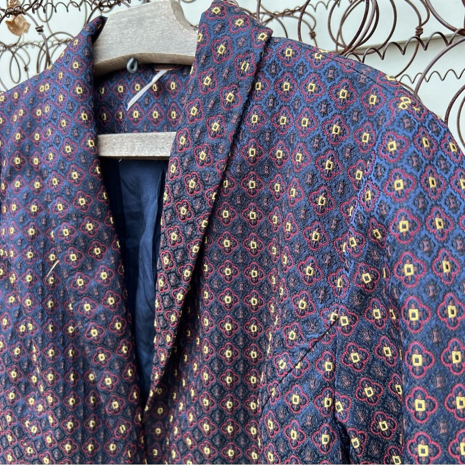 Free People Free People Shrunken Jacquard Jacket Blazer SMALL Size S / US 4 / IT 40 - 3 Thumbnail