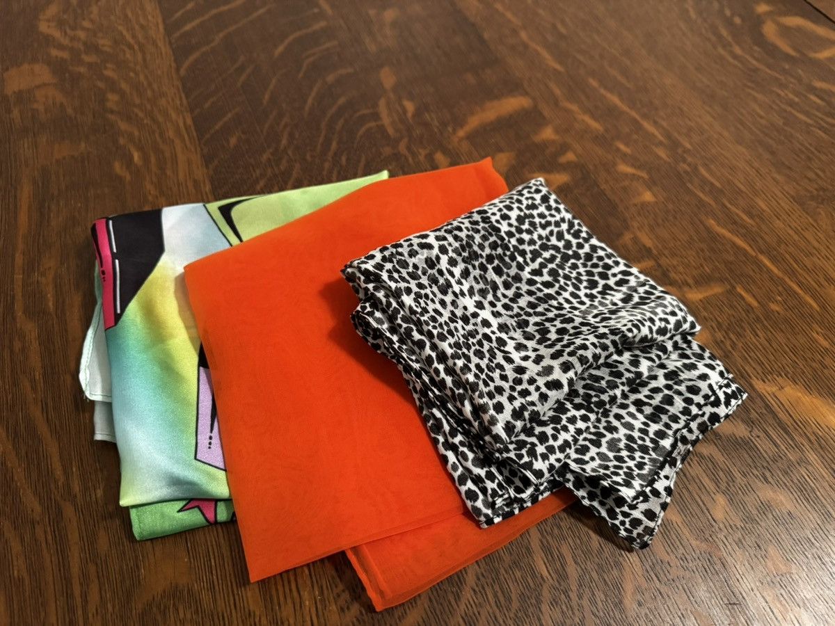 Vintage Three silk scarves Size ONE SIZE - 1 Thumbnail
