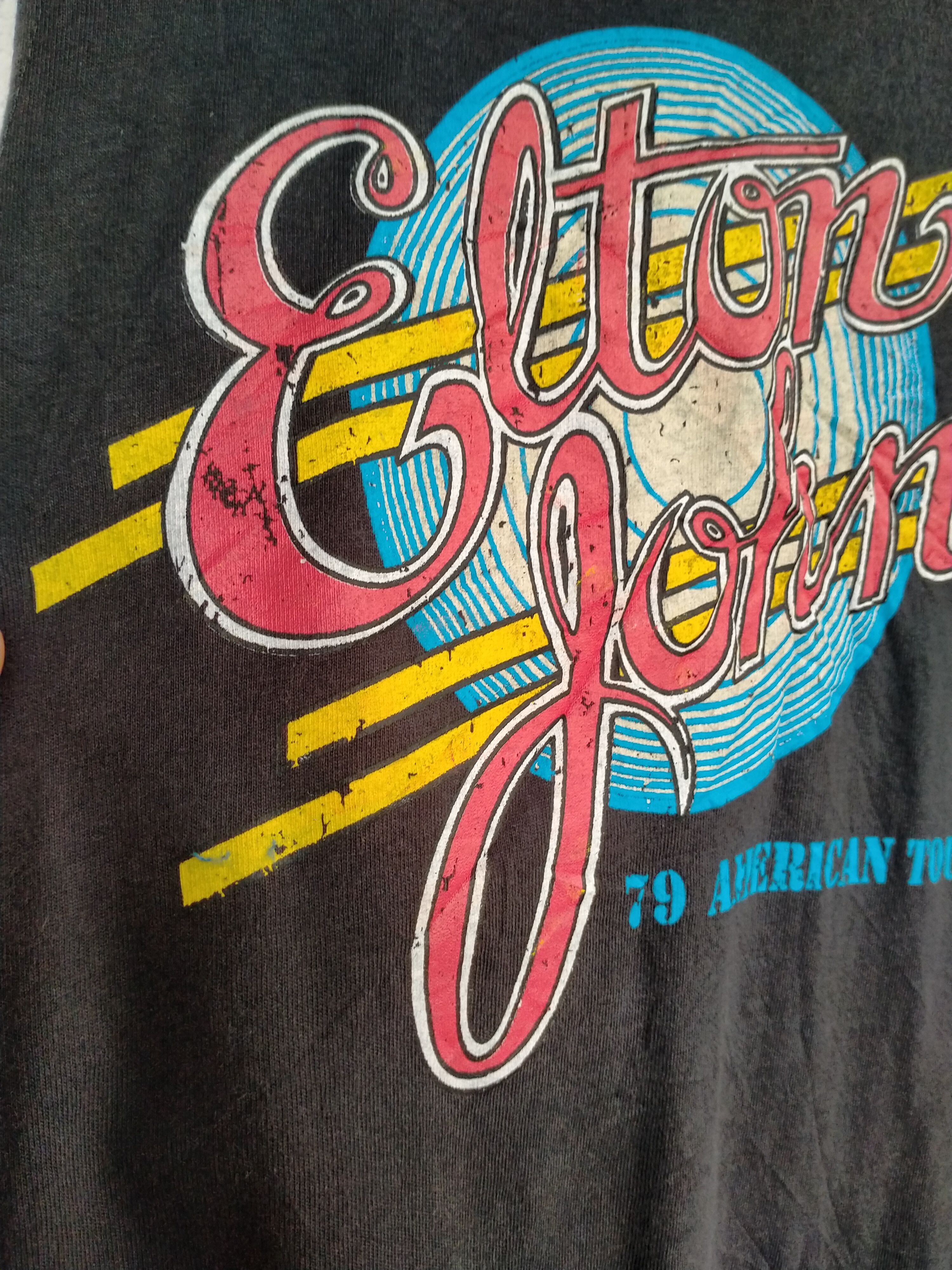 Band Tees × Beauty Beast × Japanese Brand Vintage bootleg Elton John Distressed 79 American tour Size US M / EU 48-50 / 2 - 4 Thumbnail