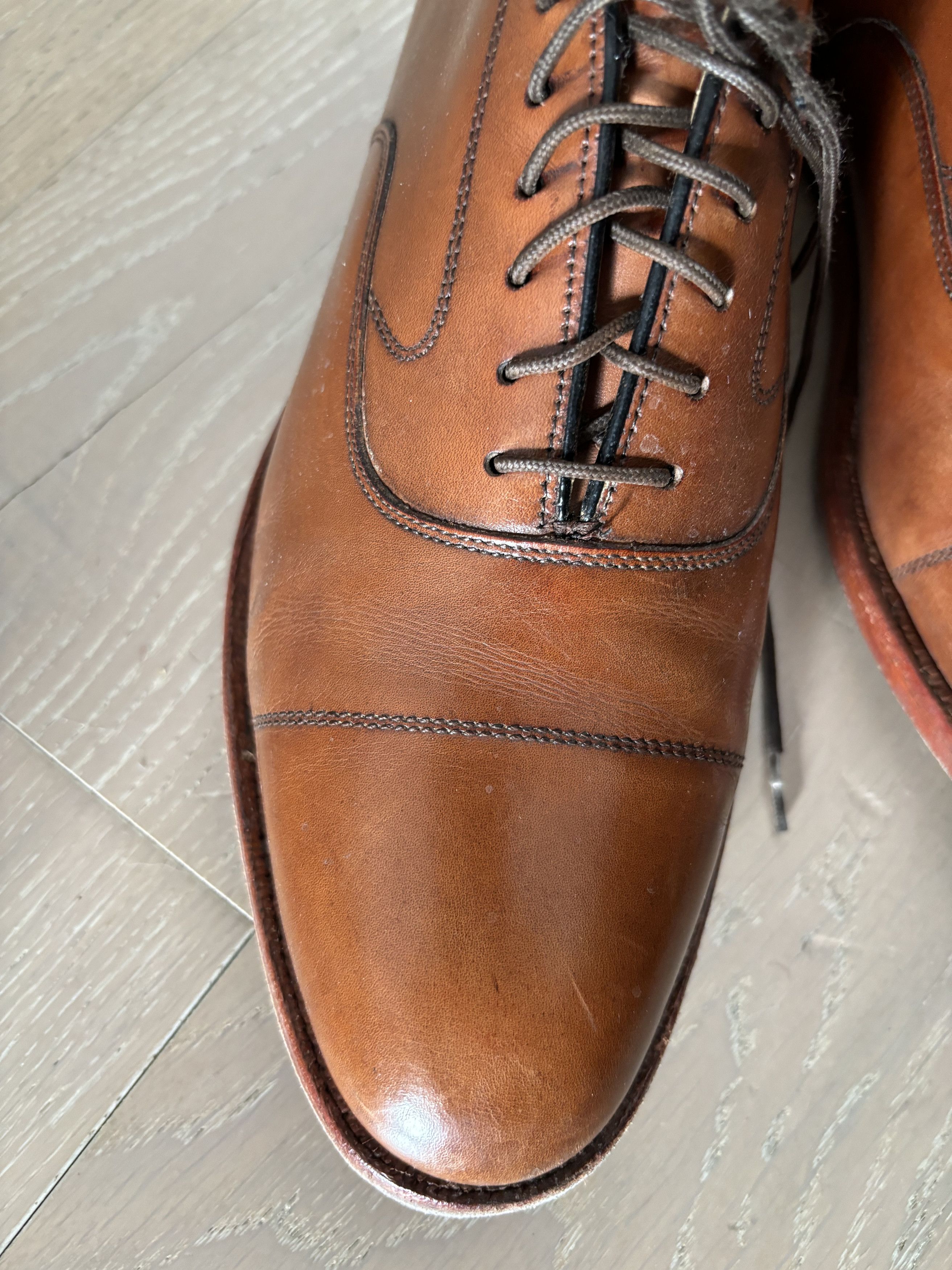 Johnston & Murphy Johnston & Murphy Limited Hyde Park II Tan Cap Toe Size US 8 / EU 41 - 14 Thumbnail
