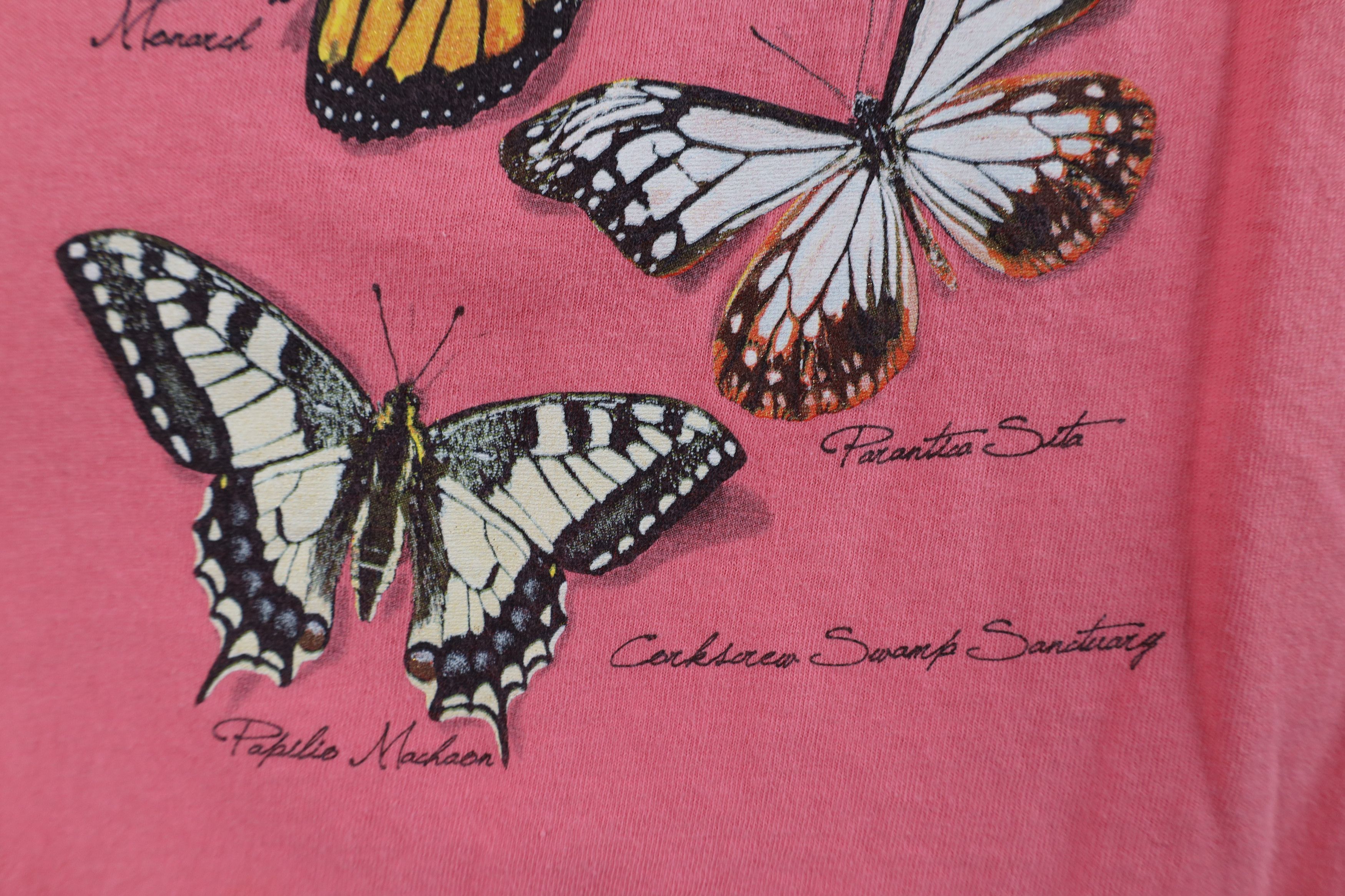 Vintage Vintage Y2K Streetwear Nature Butterfly Short Sleeve T-Shirt Size S / US 4 / IT 40 - 7 Thumbnail