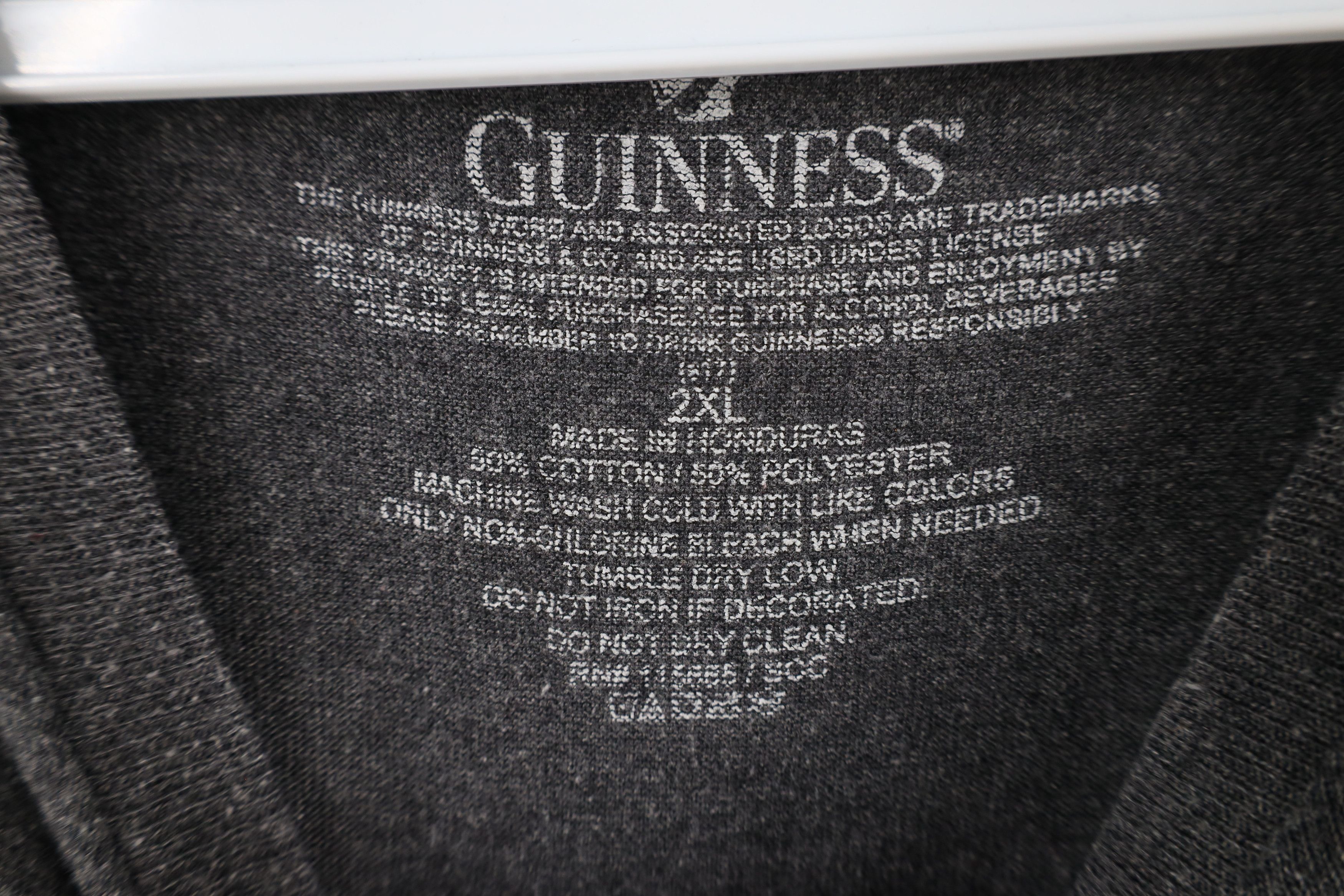 Vintage Vintage Y2K Guinness Beer Out Short Sleeve T-Shirt Gray Size US XXL / EU 58 / 5 - 7 Thumbnail