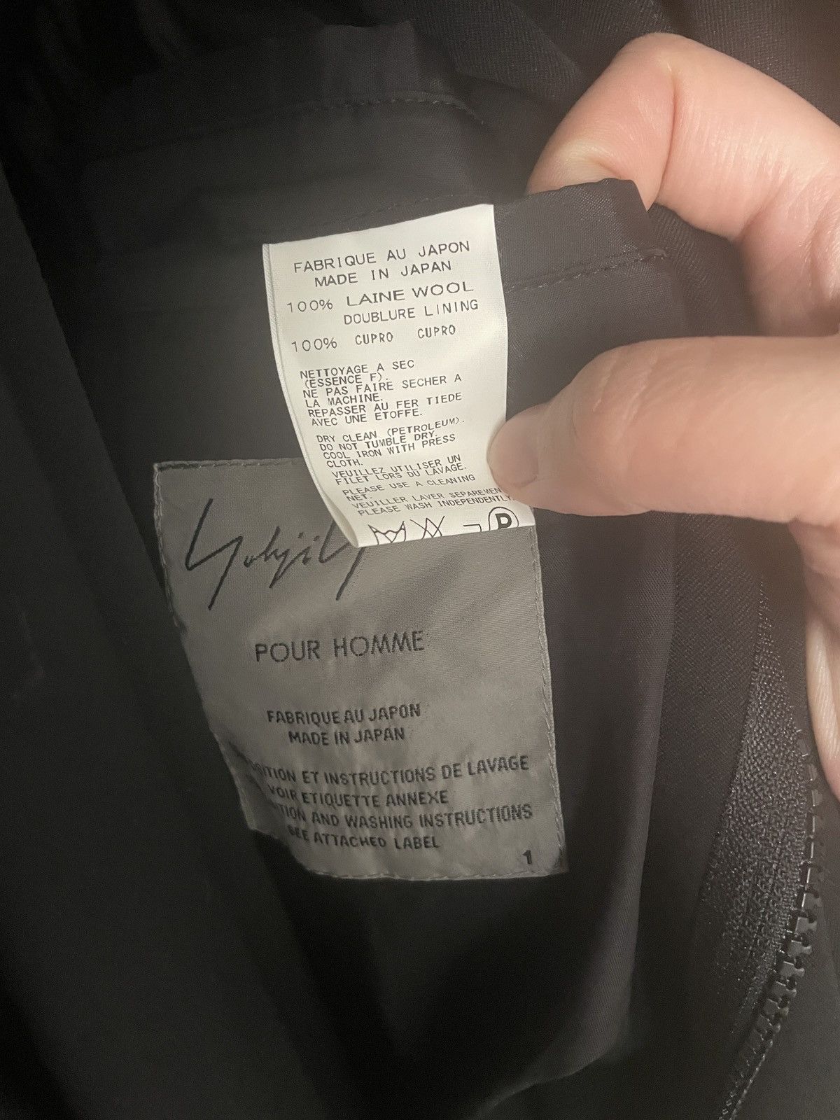 Yohji Yamamoto Yohi Yamamoto Pour Homme F/W16 Highneck coat Size US M / EU 48-50 / 2 - 8 Thumbnail