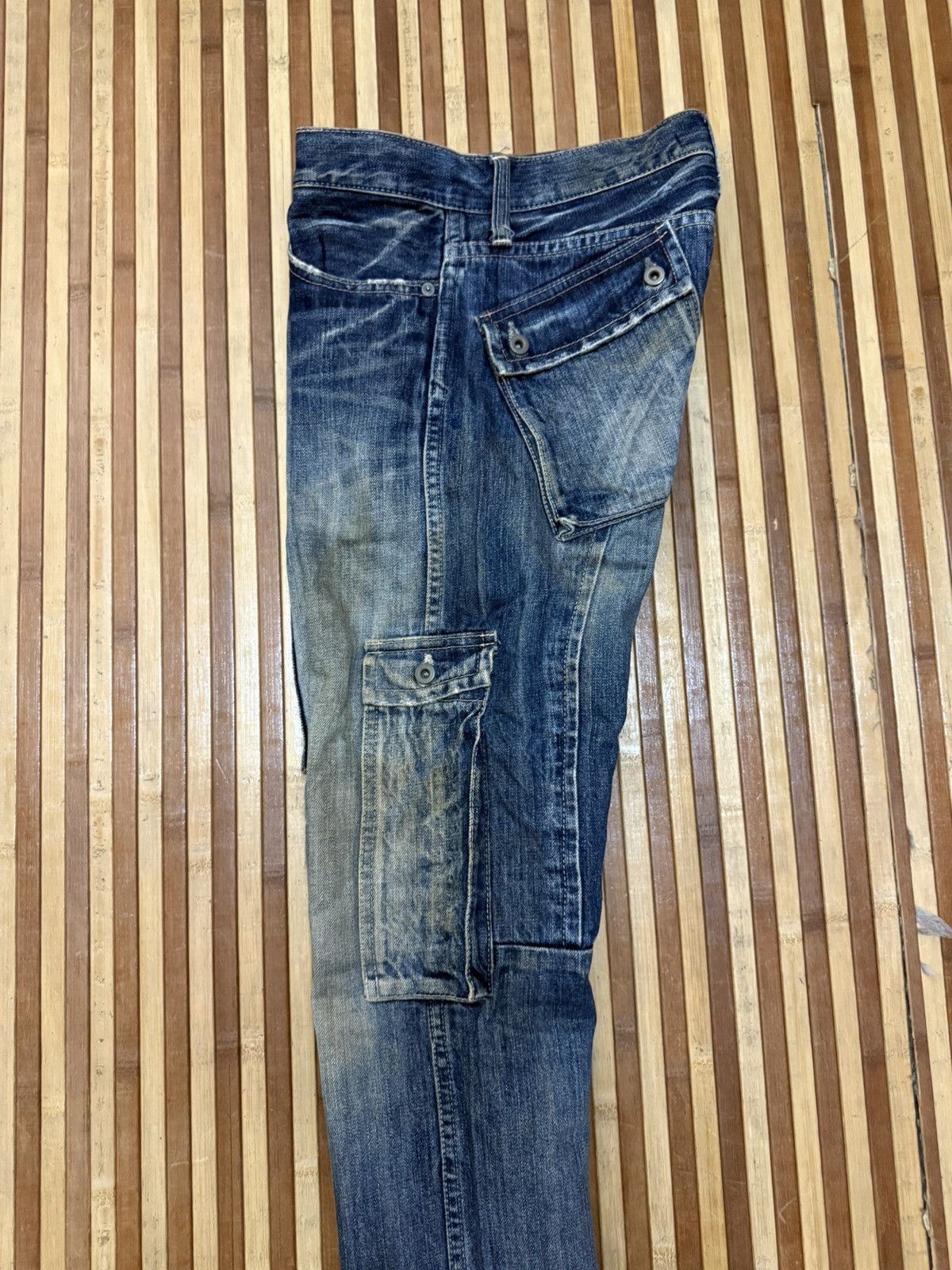 Johnbull Vintage JOHNBULL Denim Cargo Pants 7 Pockets / Streetwear Size US 28 / EU 44 - 12 Thumbnail
