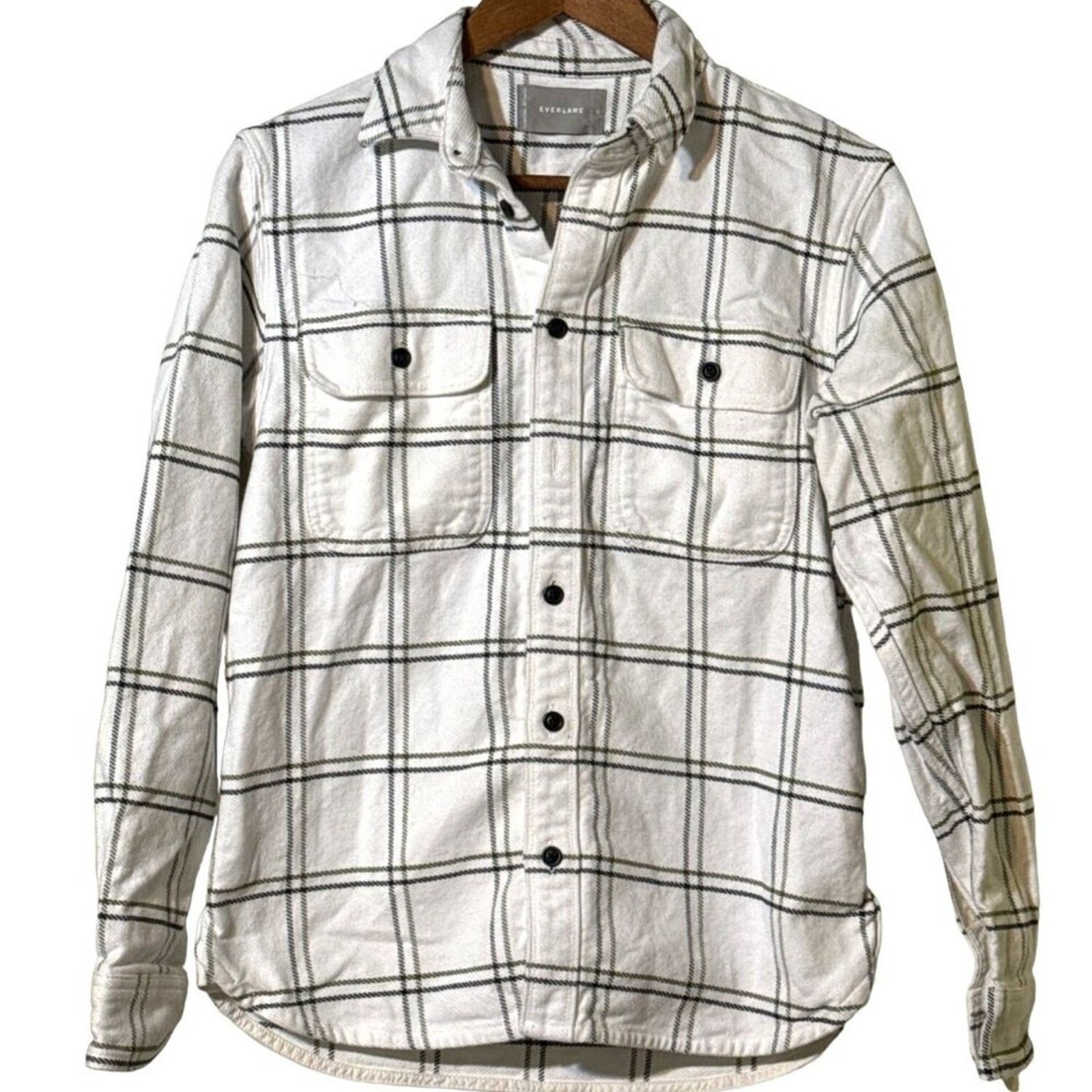 Everlane Everlane Men’s Heavyweight New Overshirt White Plaid Small Size US S / EU 44-46 / 1 - 4 Thumbnail