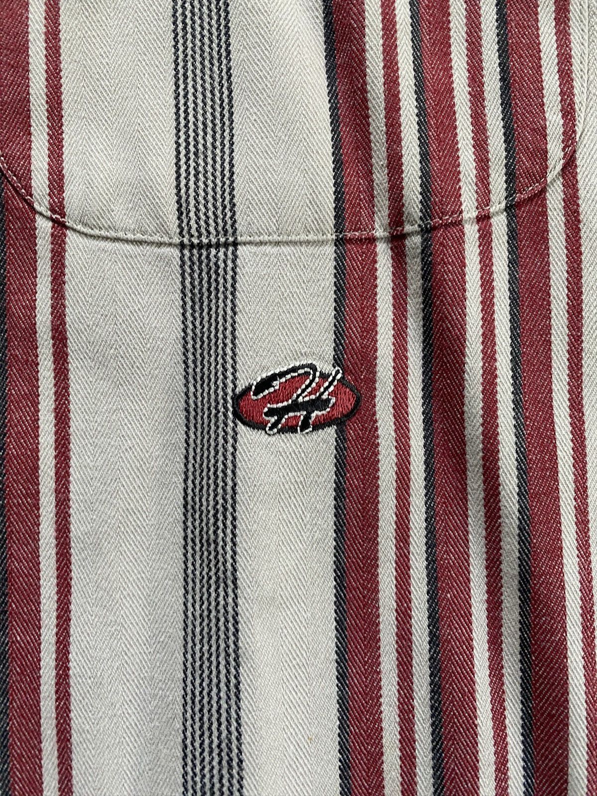 Tommy Hilfiger Vintage 90’s Tommy Hilfiger Motorcycle Standing Collar Shirt Size US XL / EU 56 / 4 - 4 Thumbnail