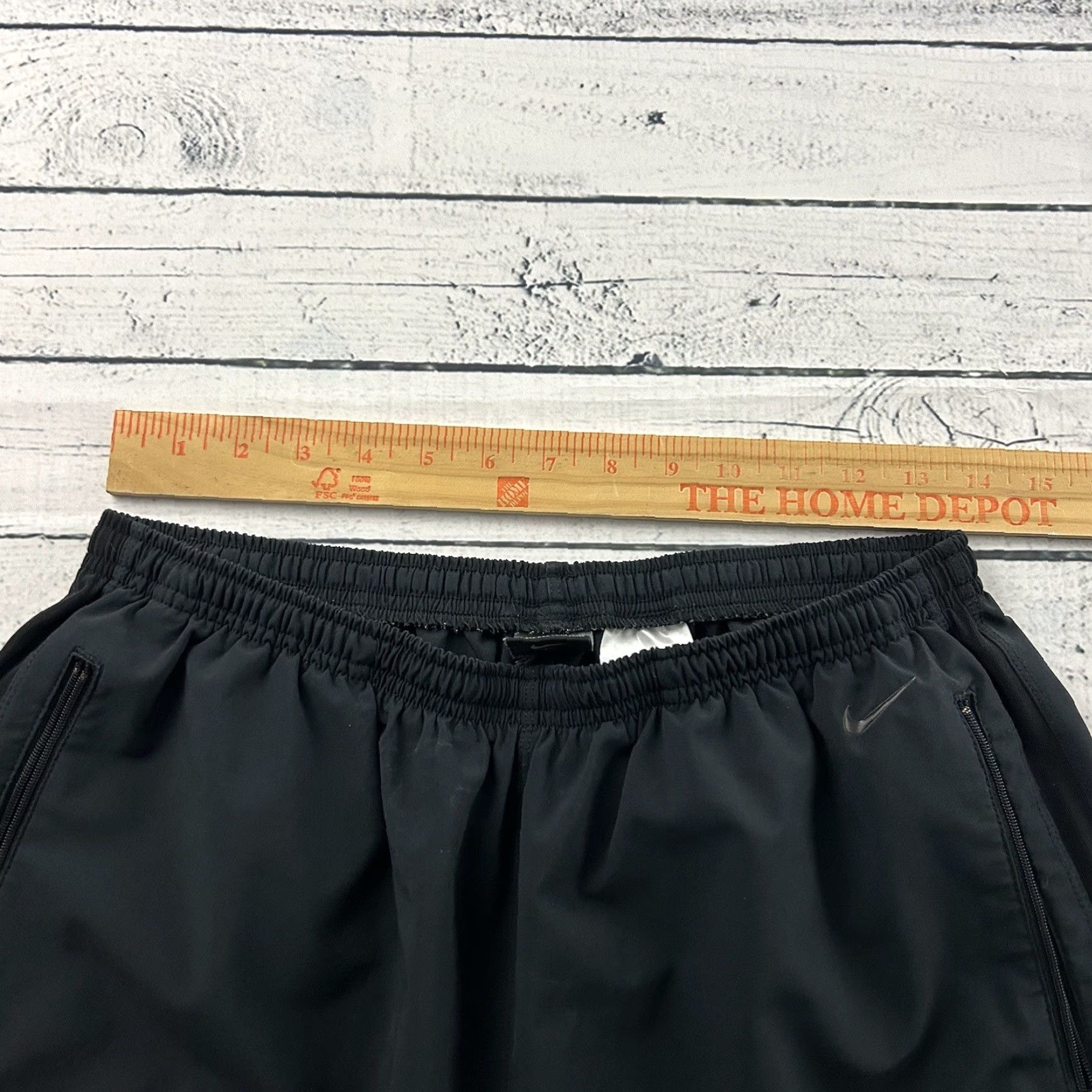 Nike Vintage Nike Track Pants Baggy Black with Pockets Men's Large L Zip Closure Pants Size US 33 - 5 Thumbnail