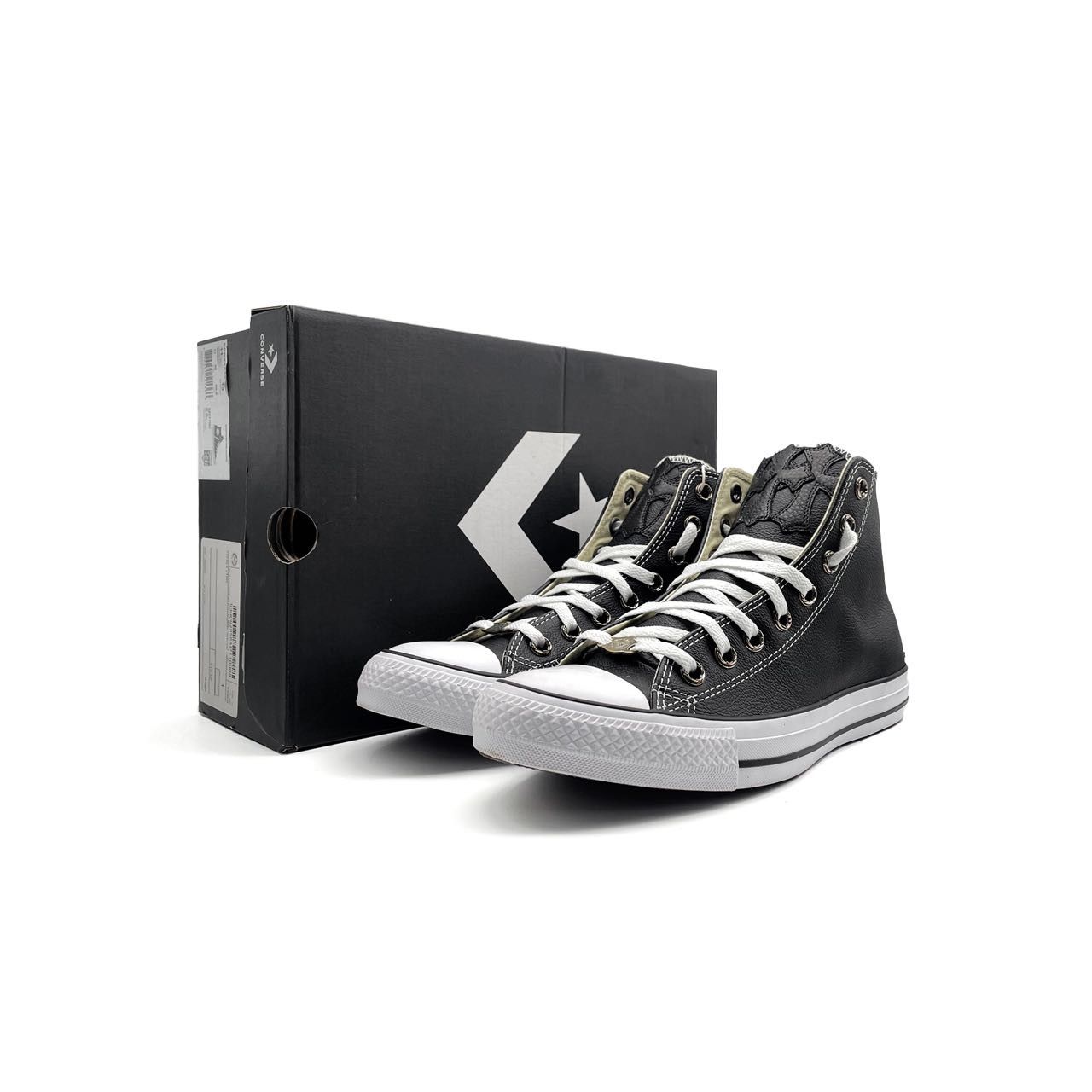 Chrome Hearts Chrome Hearts Converse Silver Sword Leather High-Top Sneaker Size US 11 / EU 44 - 3 Thumbnail