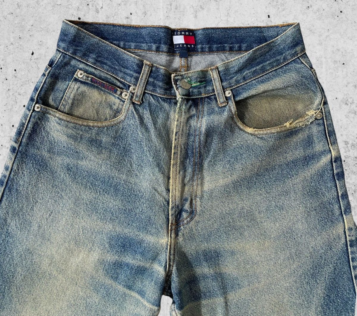 Tommy Hilfiger 🔥Tommy Hilfiger Distressed Denim W28 🔥 Size US 28 / EU 44 - 5 Thumbnail