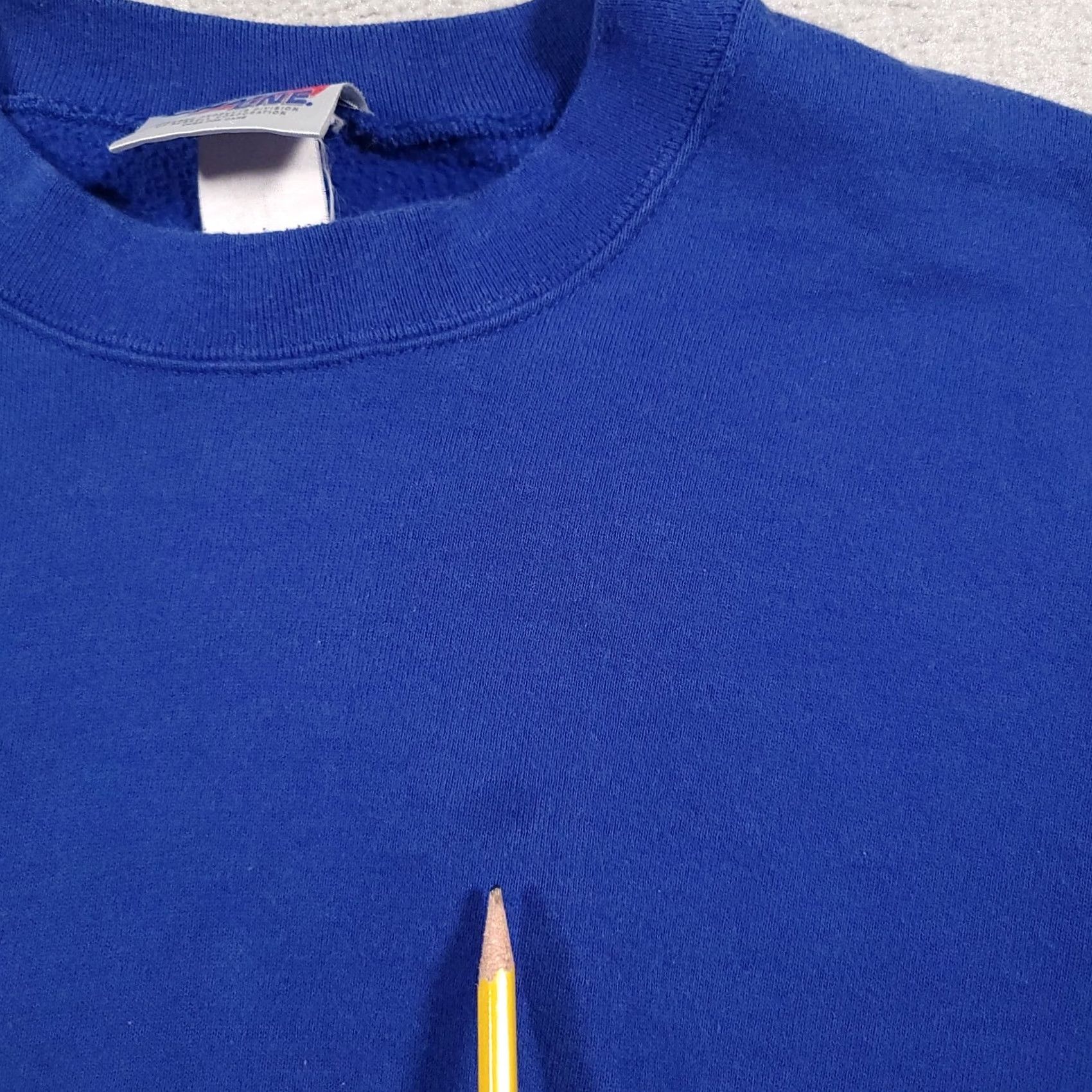 Chalk Line VINTAGE Chalk Line Sweatshirt Mens XXL Blue Blank Crewneck By Russell Made In USA Size US XXL / EU 58 / 5 - 6 Thumbnail