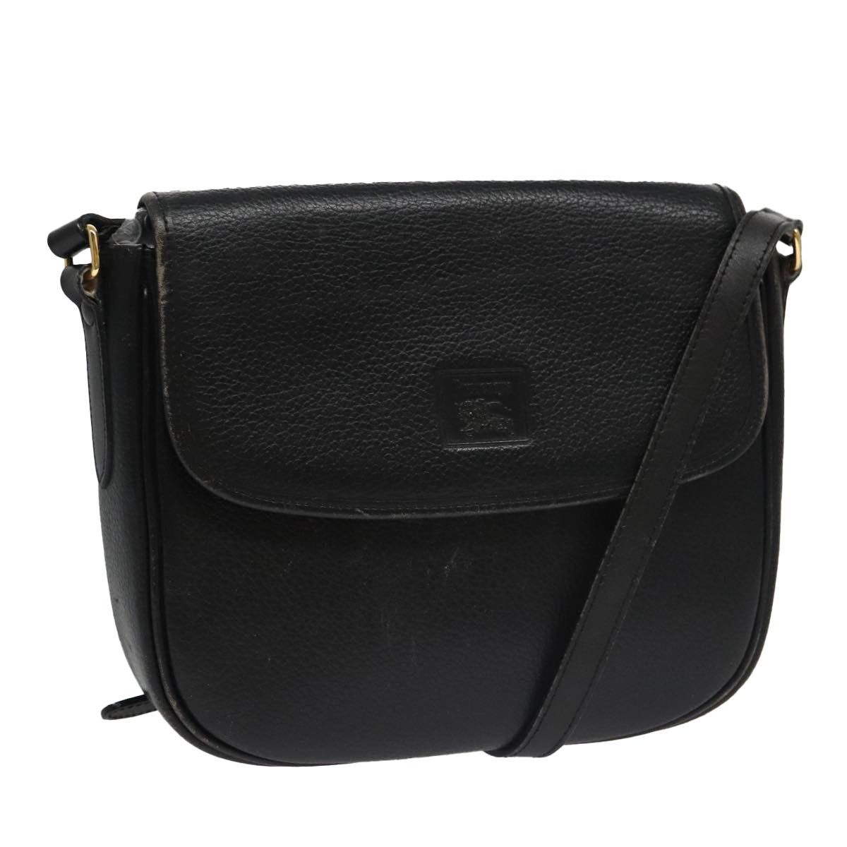 Burberry Burberry Shoulder Bag Leather Black Size ONE SIZE - 1 Thumbnail