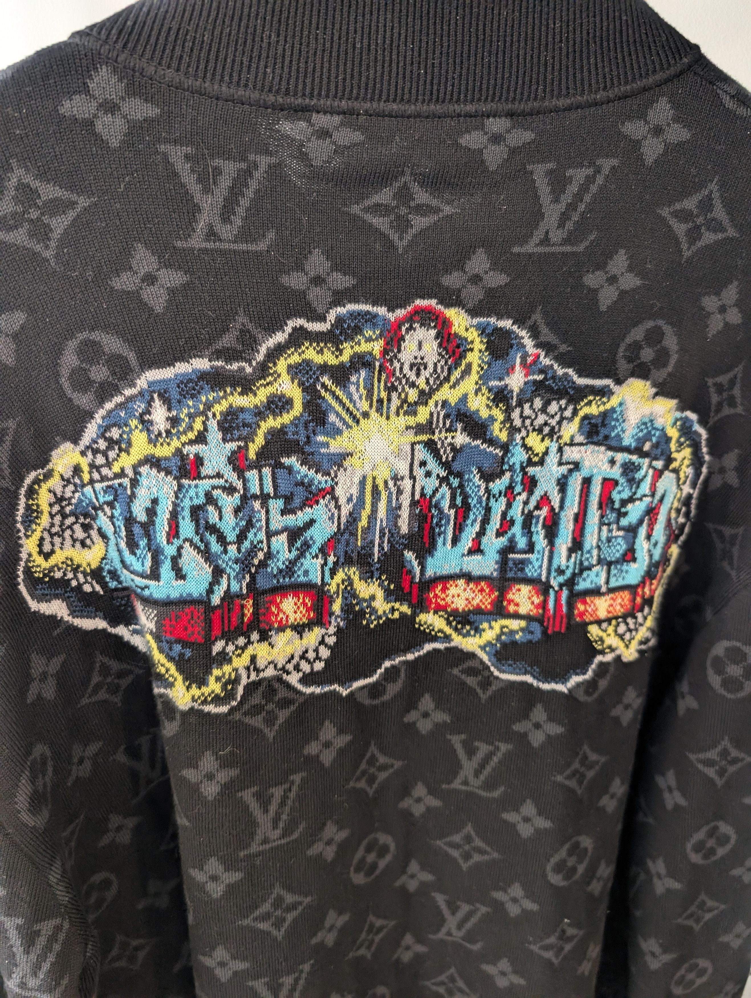 Louis Vuitton Louis Vuitton monogram graffiti knit bomber zip up Size US XL / EU 56 / 4 - 3 Thumbnail