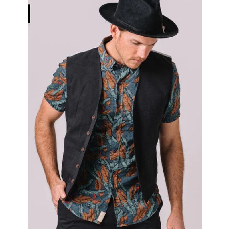 Other Nifty Genius Truman Button Collar Leaf Print Size US XS / EU 42 / 0 - 3 Thumbnail