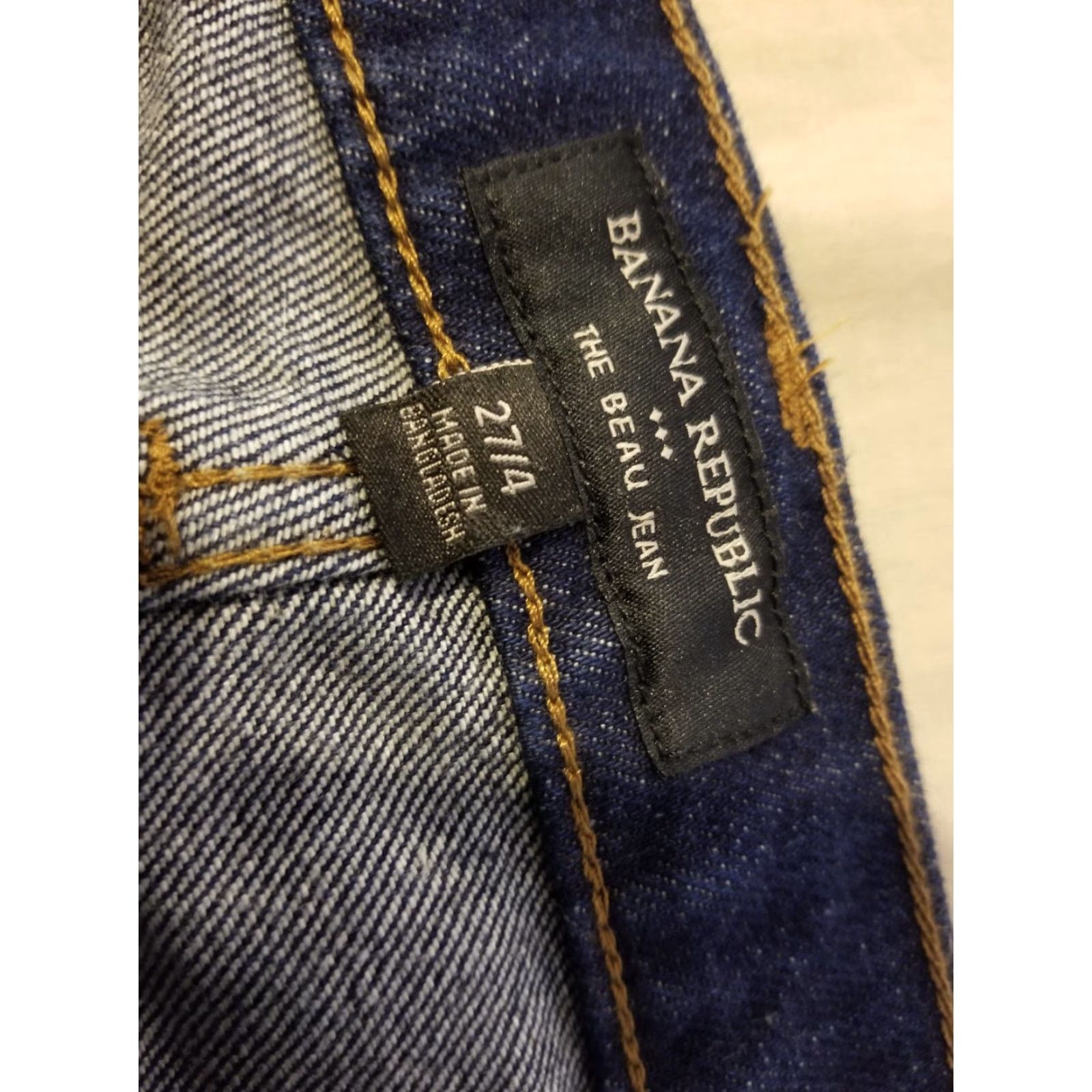 Banana Republic Womens Banana Republic Jeans Beau 27 4 Denim Pants Stretch Blue Straight Jeans Womens 27 Banana Republic Beau 27 90s? Size 27" / US 4 / IT 40 - 4 Thumbnail