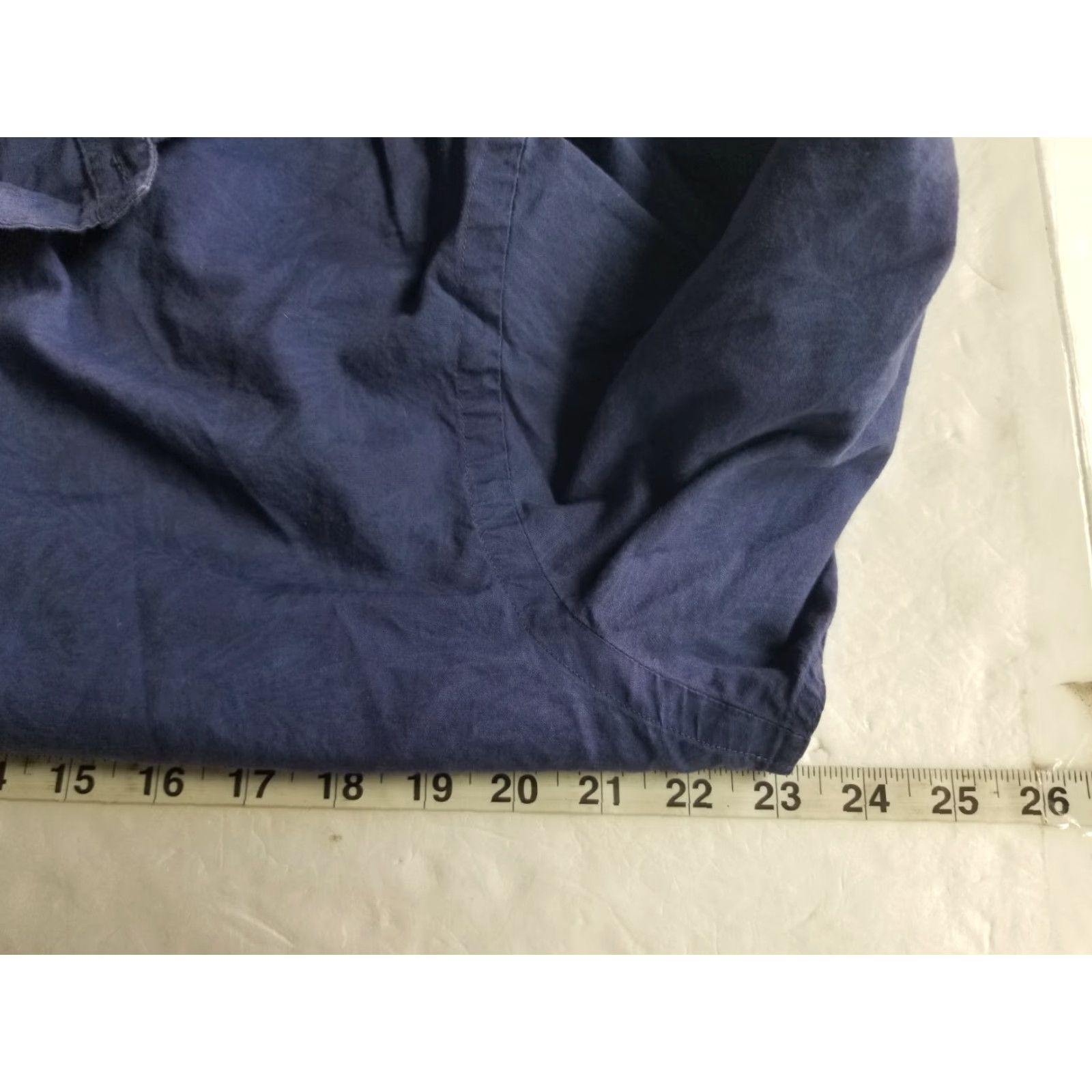 Vintage Thomas Dean & Co. Dress Shirt Mens Size M Blue Long Sleeve Button Up Collared Solid Regular Vintage No Size 40R - 4 Thumbnail