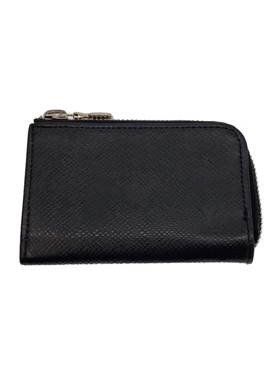 Louis Vuitton Louis Vuitton Taiga Porte Monnaie Jour Leather Black Size ONE SIZE - 1 Thumbnail
