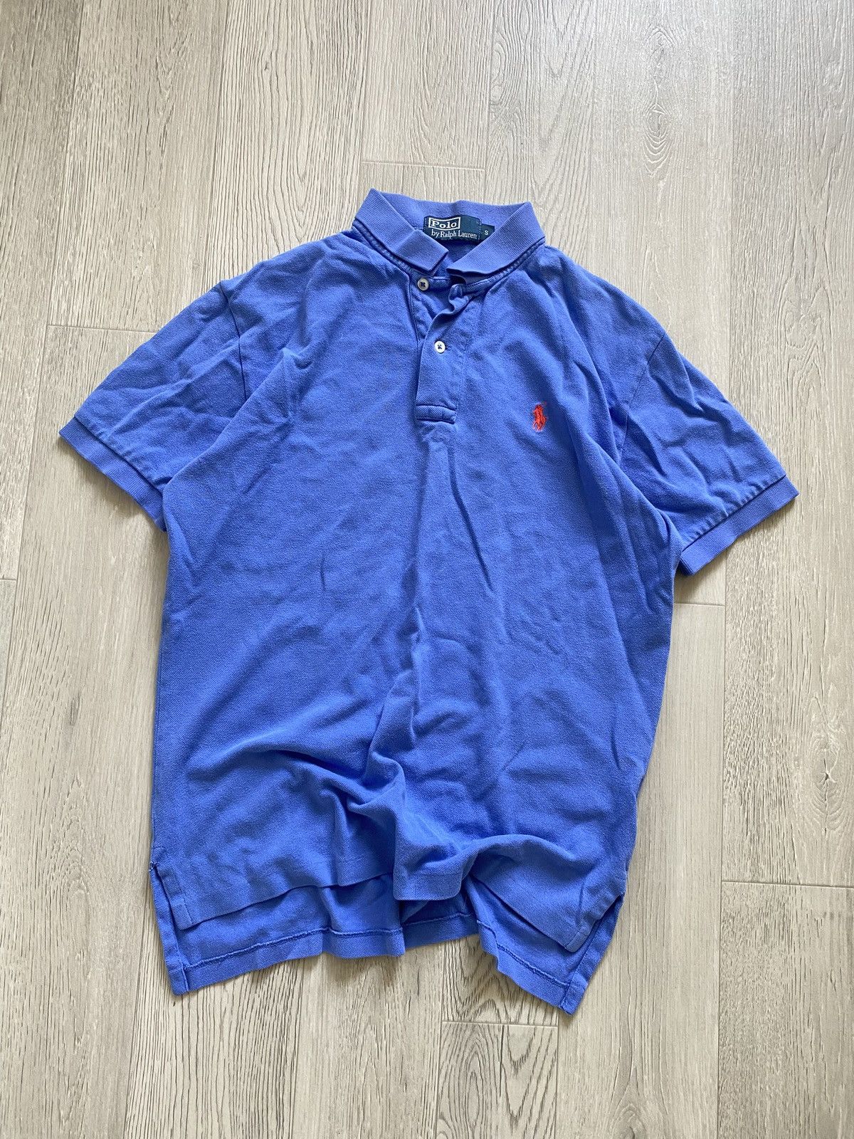 Polo Ralph Lauren Vintage Polo Ralph Lauren Blue Polo T-shirt Chief Keef S Size US S / EU 44-46 / 1 - 1 Thumbnail