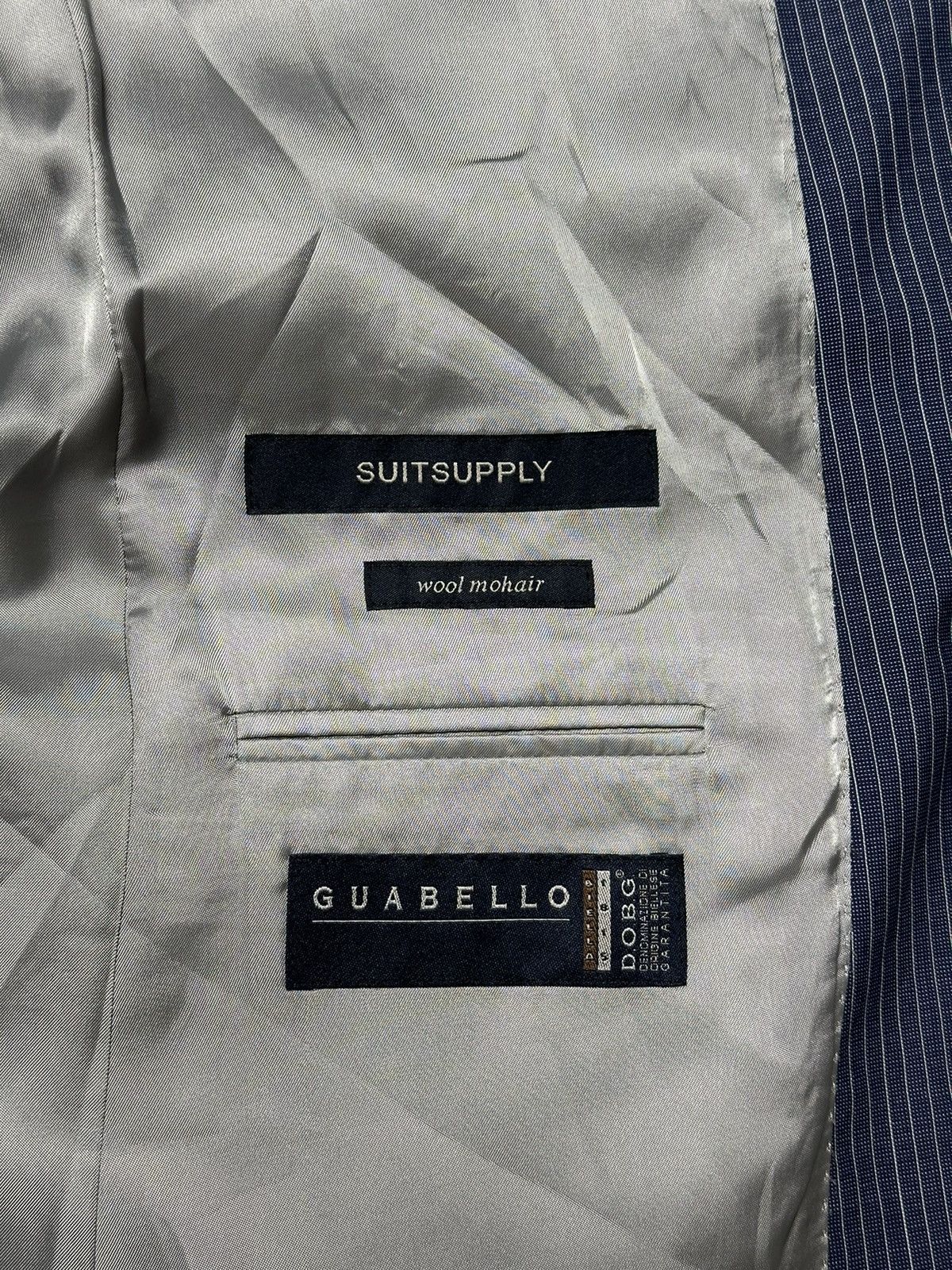 Suitsupply Suitsupply Guabello Wool Mohair Striped Blazer Jacket Size 40R - 7 Thumbnail