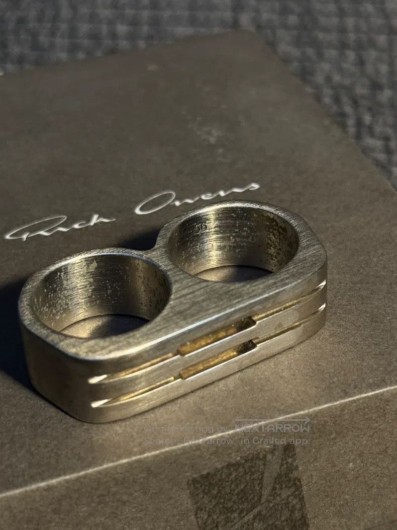 Rick Owens Rick Owens Two-finger Ring Size ONE SIZE - 3 Thumbnail