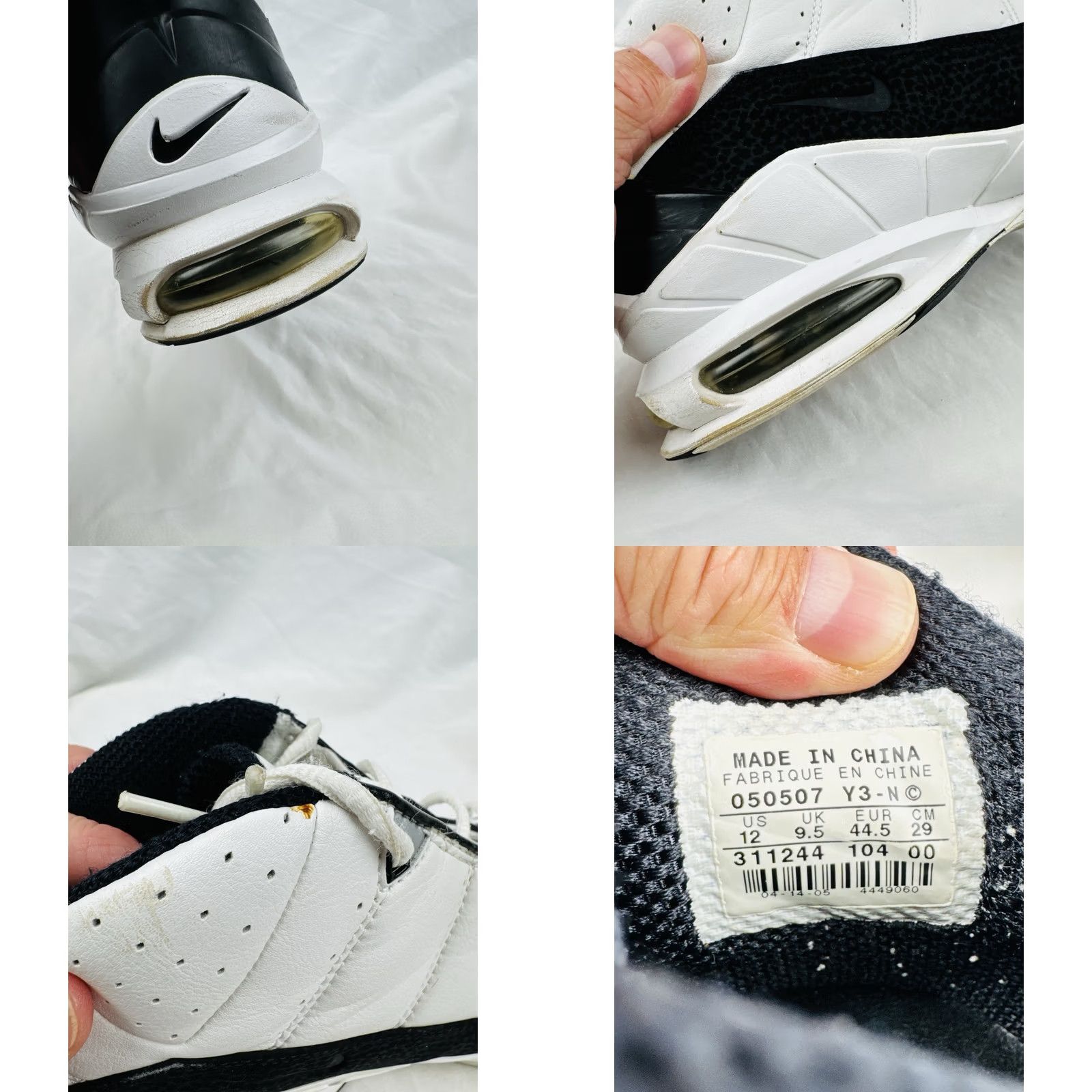 Nike VINTAGE Nike Air Max DT Diana Taurasi 2005 White Black Womens Sz 12 Read Size US 12 / IT 42 - 11 Thumbnail