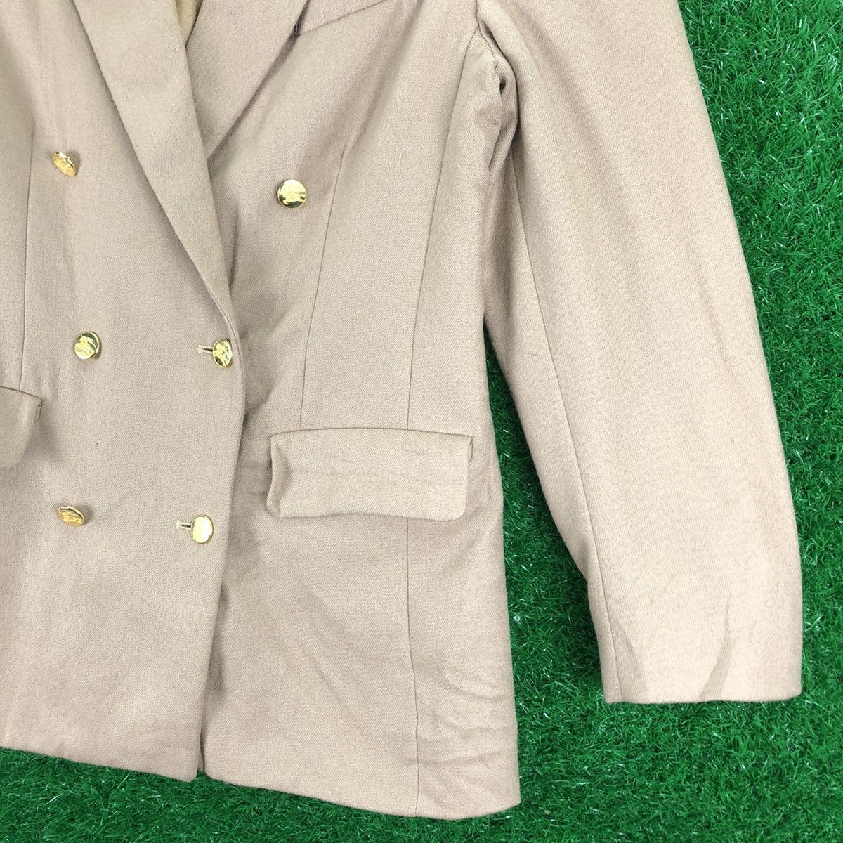 Burberry Vintage 90's Burberrys Blazer Double Breasted Gold Button Size US S / EU 44-46 / 1 - 3 Thumbnail