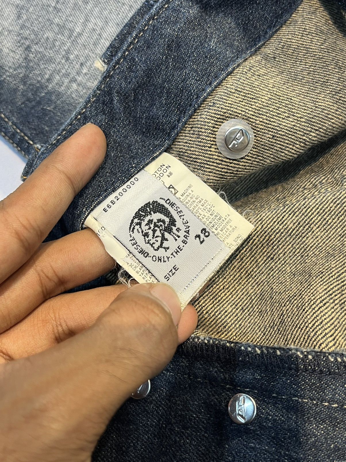 Diesel × Japanese Brand VINTAGE DIESEL Y2K DISTRESSED JEAN DENIM PANTS Size US 28 / EU 44 - 11 Thumbnail