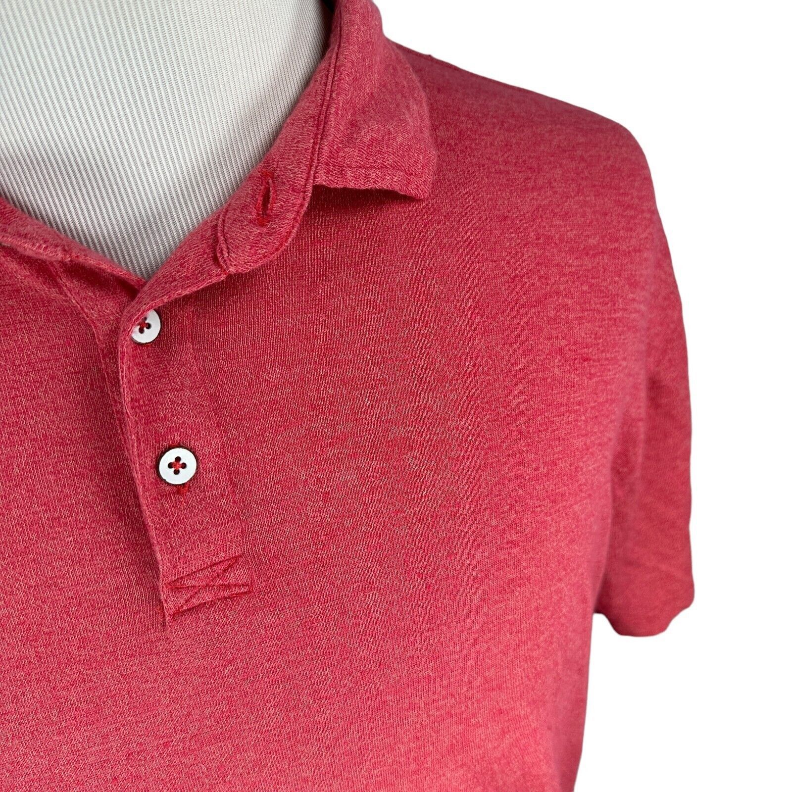 Rodd & Gunn Rodd & Gunn Polo Shirt Mens XL Pink Short Sleeve Linen Blend Size US XL / EU 56 / 4 - 4 Thumbnail