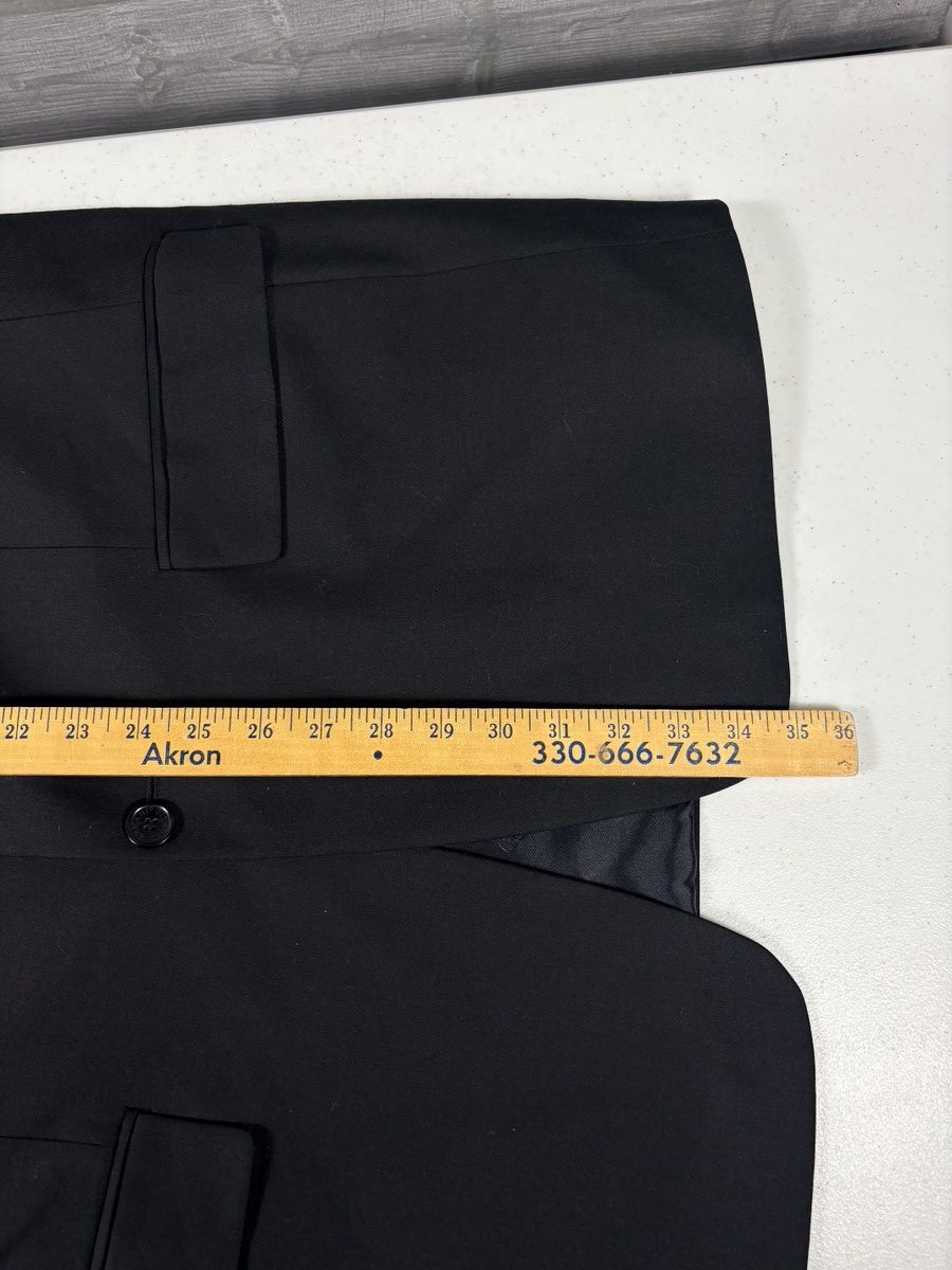 Giorgio Armani Giorgio Armani Blazer Jacket 44R Black 100% Wool 3 Button Size 44R - 11 Thumbnail