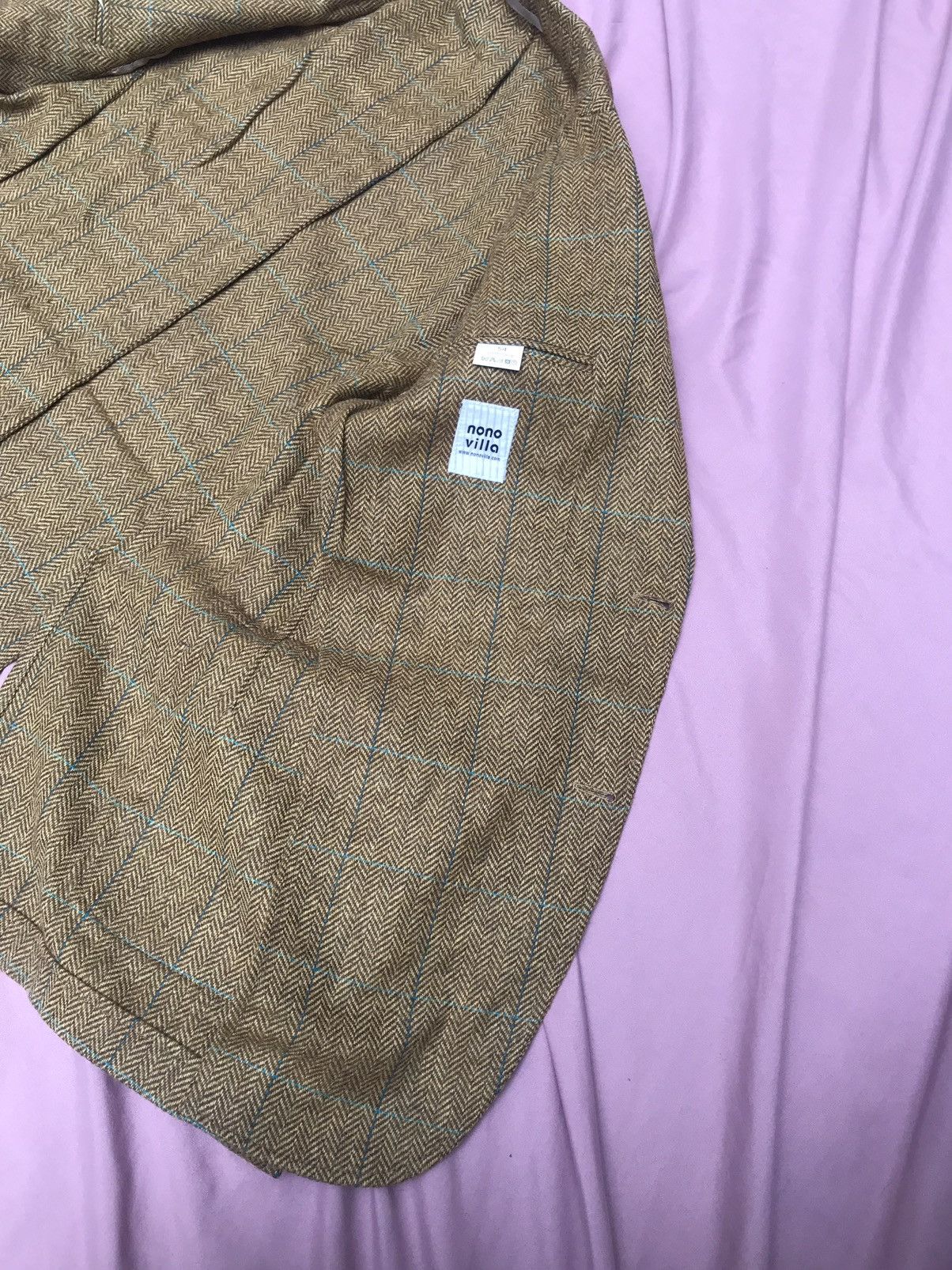 Other PURE WOOL TWEED UNLINED UNCANVASSED UNPADDED SHOULDER BLAZER Size 44R - 7 Thumbnail