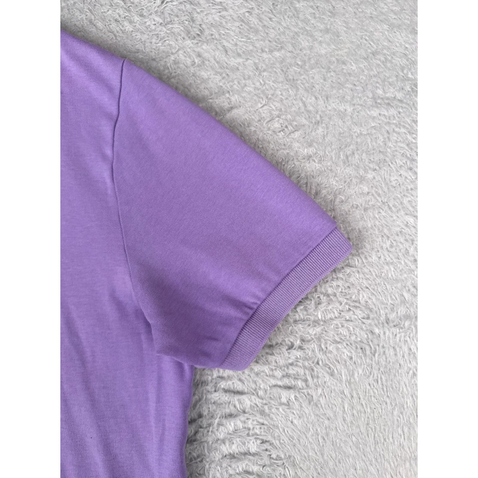Ralph Lauren VINTAGE Ralph Lauren Shirt Mens Large Purple 100% Cotton Short Sleeve Polo Casual/Workwear 40 in Chest Men’s Size US L / EU 52-54 / 3 - 2 Thumbnail