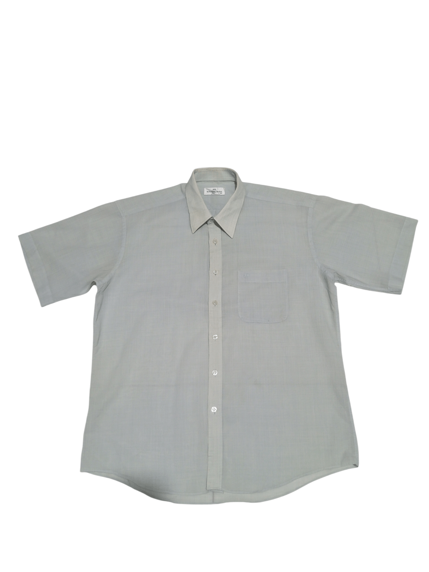 Balenciaga × Vintage Vintage Balenciaga BB mesh button up shirt Size US L / EU 52-54 / 3 - 2 Thumbnail