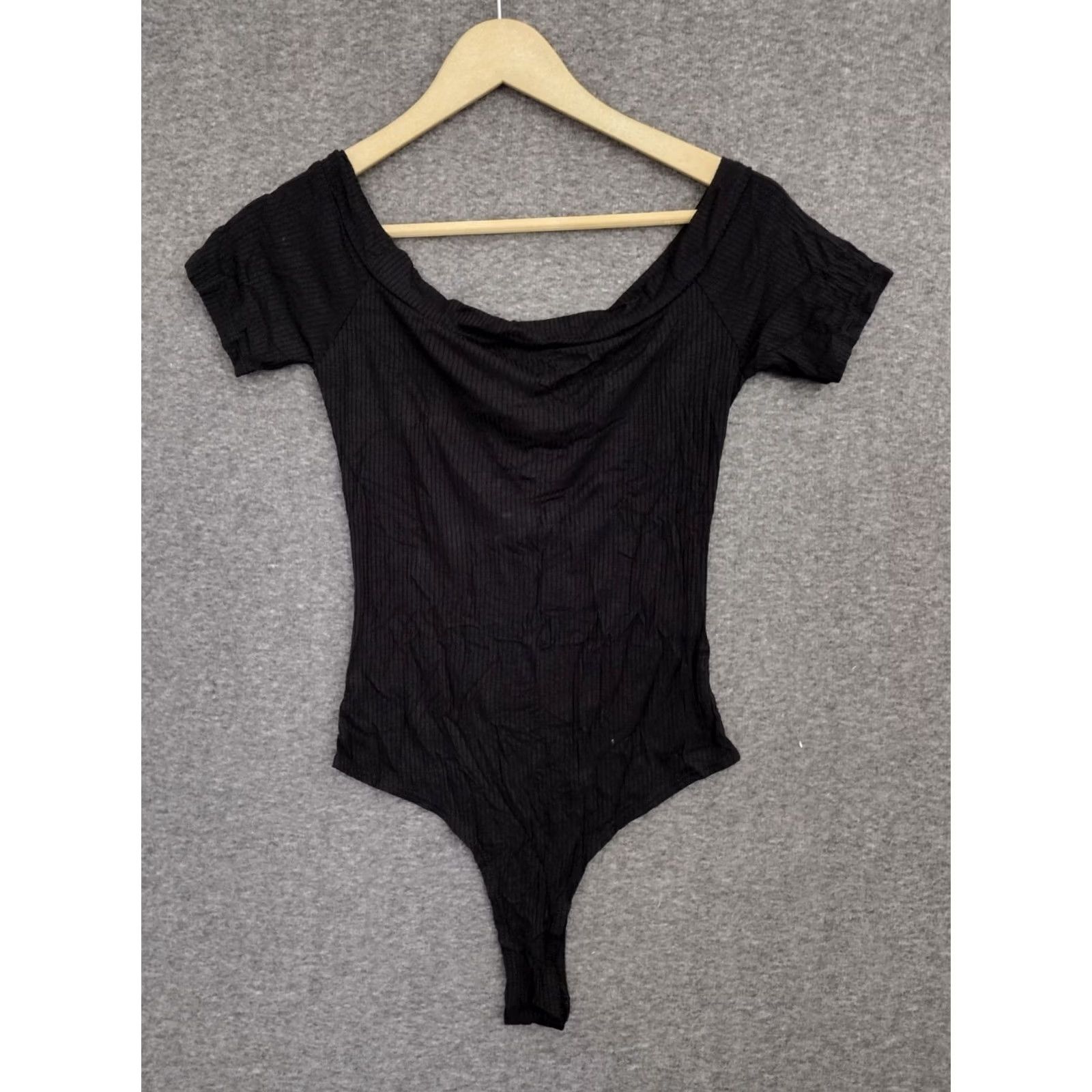 Vintage MAGIA Bodysuit Shirt Women Black Ribbed 3 Button Drop Size M Size M / US 6-8 / IT 42-44 - 2 Thumbnail