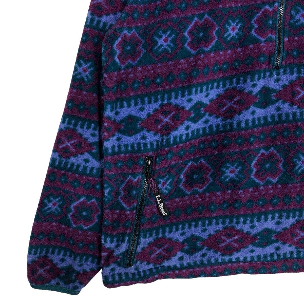 L.L. Bean 🔥Vtg Fleece Jacket Anorak L.L.Bean Native Aztec Navajo Size US M / EU 48-50 / 2 - 4 Thumbnail