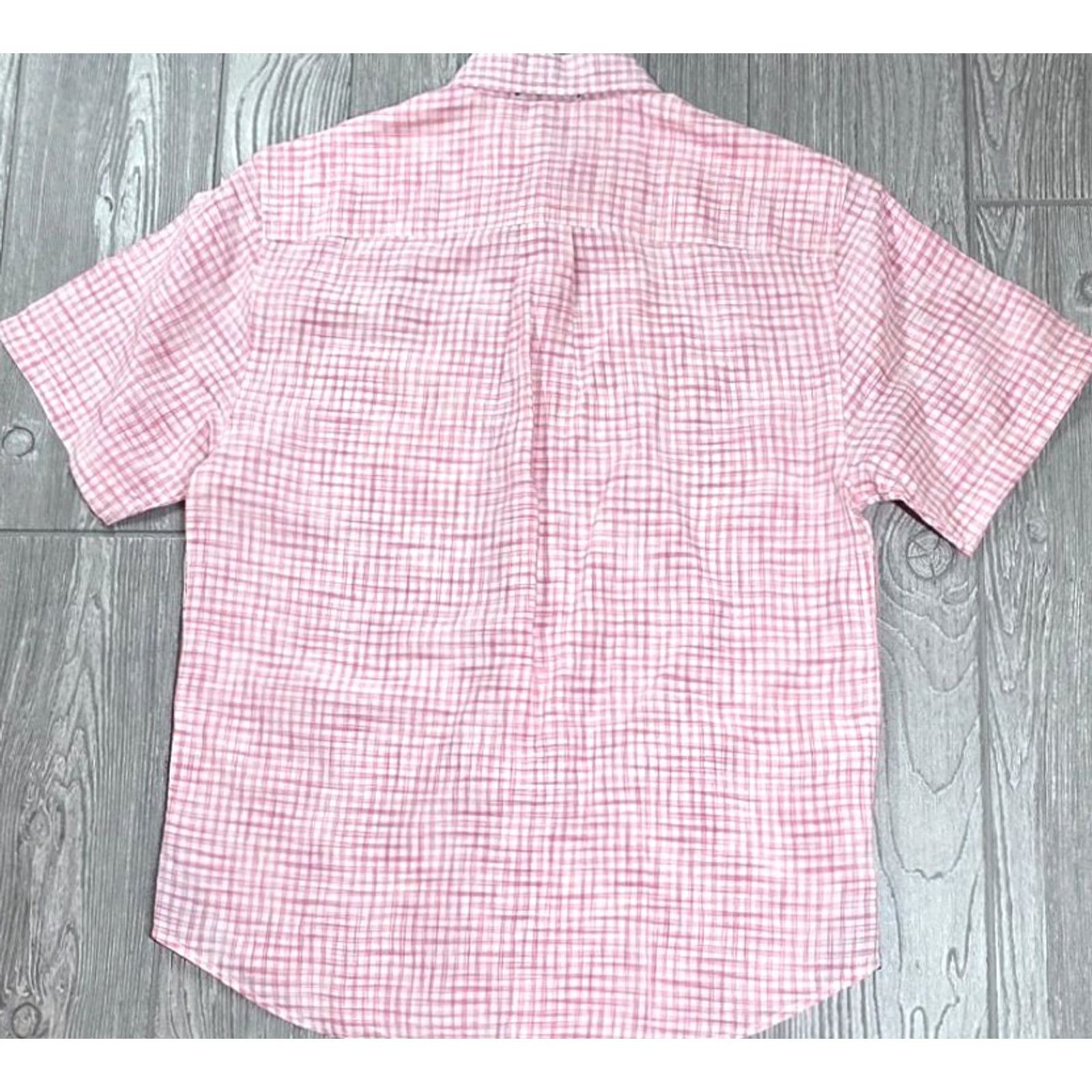 Tommy Bahama Tommy Bahama Paradise Breezer Shirt Pink Plaid Short Sleeve Linen Blend Mens S Size US S / EU 44-46 / 1 - 7 Thumbnail