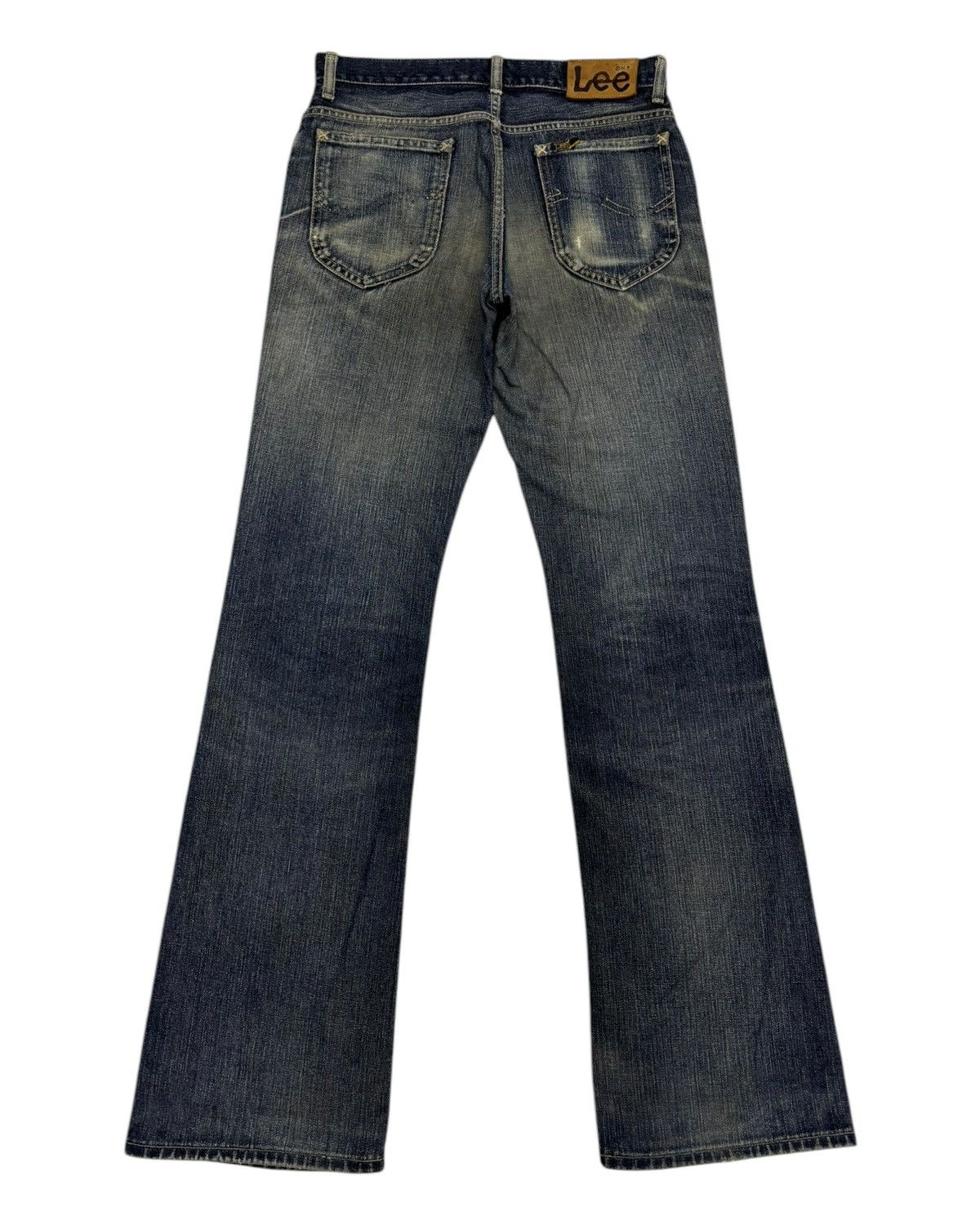 If Six Was Nine × Le Grande Bleu (L.G.B.) × Lee FLARE JEANS LEE RIDERS BOOTCUT DISTRESSED DENIM JEAN RUSTY Size US 29 - 8 Thumbnail