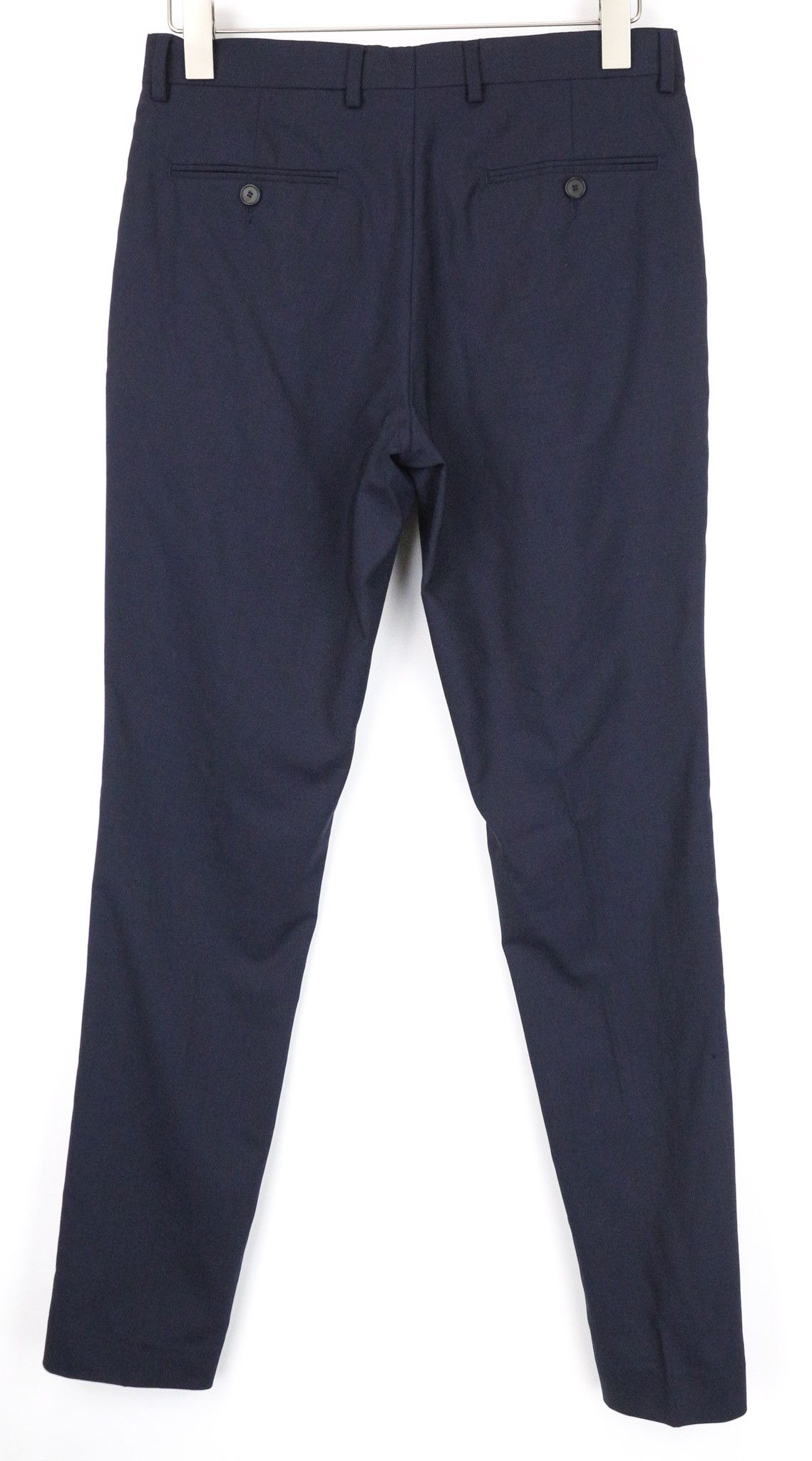 Sandro EU38 Navy Blue Stretch Wool Blend Trousers 74204 Size US 30 / EU 46 - 2 Thumbnail