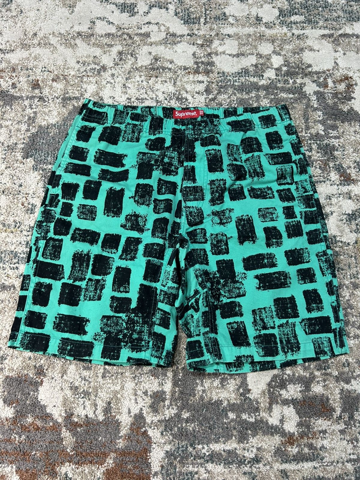 Supreme Supreme SS12 Block Shorts Teal Size US 32 / EU 48 - 1 Thumbnail