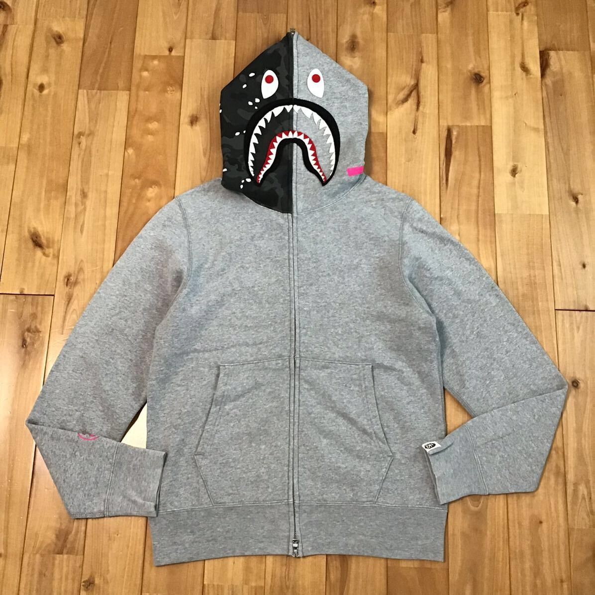 Bape × Stussy Stussy × BAPE camo shark full zip hoodie a bathing ape Size US S / EU 44-46 / 1 - 2 Thumbnail